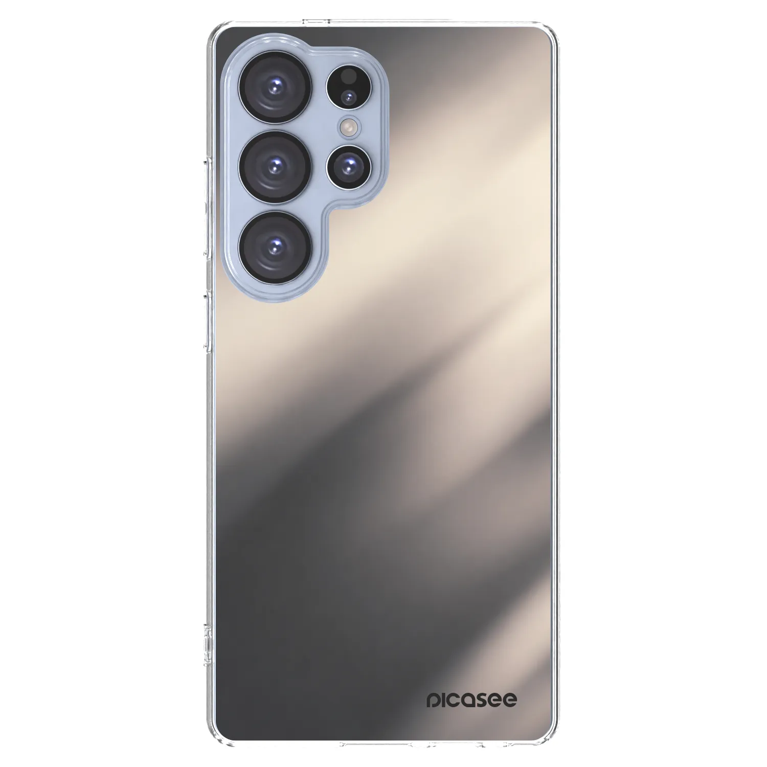 Picasee silikonska prozirna maskica za Samsung Galaxy S25 Ultra 5G - Smoky Beige