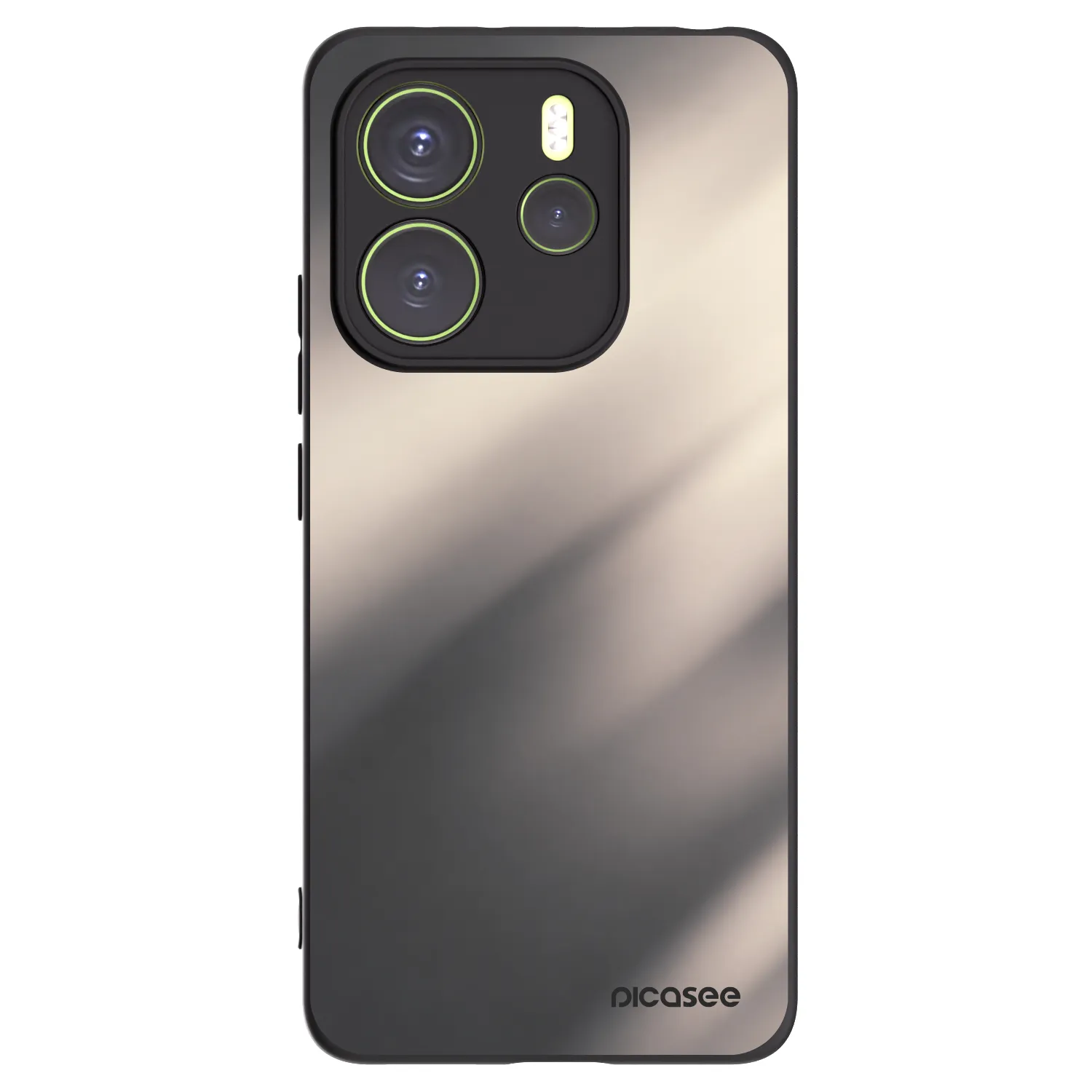 Picasee crna silikonska maskica za Xiaomi Redmi Note 14 4G - Smoky Beige
