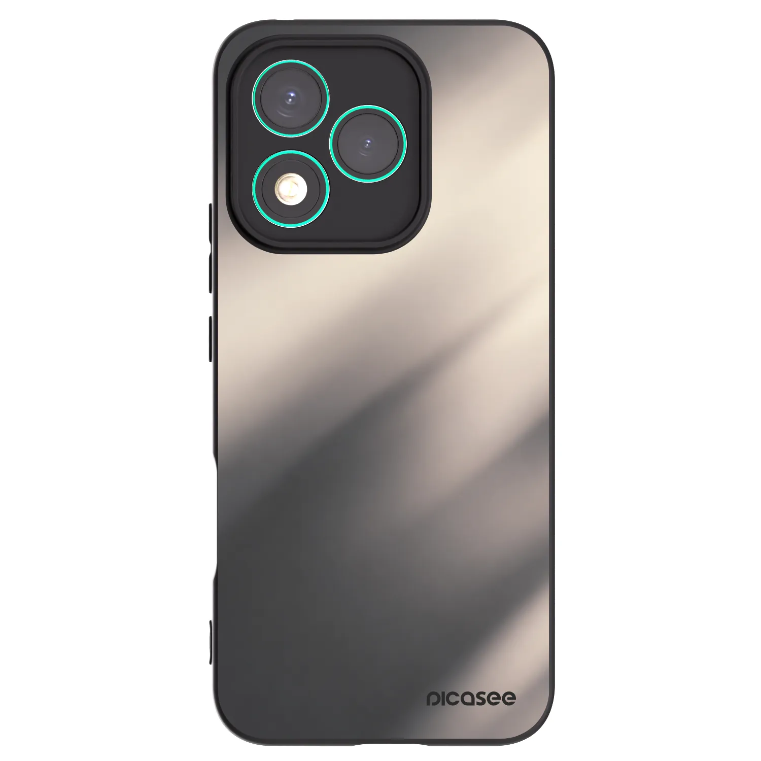 Picasee crna silikonska maskica za Honor 400 Lite 5G - Smoky Beige