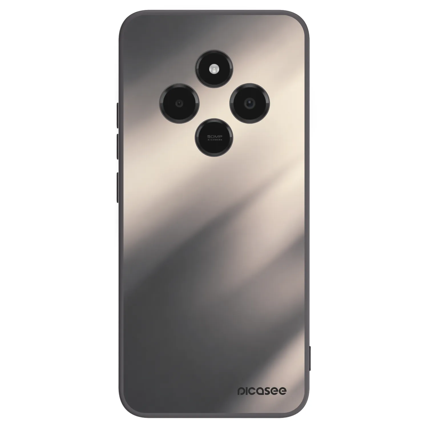 Picasee crna silikonska maskica za Xiaomi Poco C75 - Smoky Beige