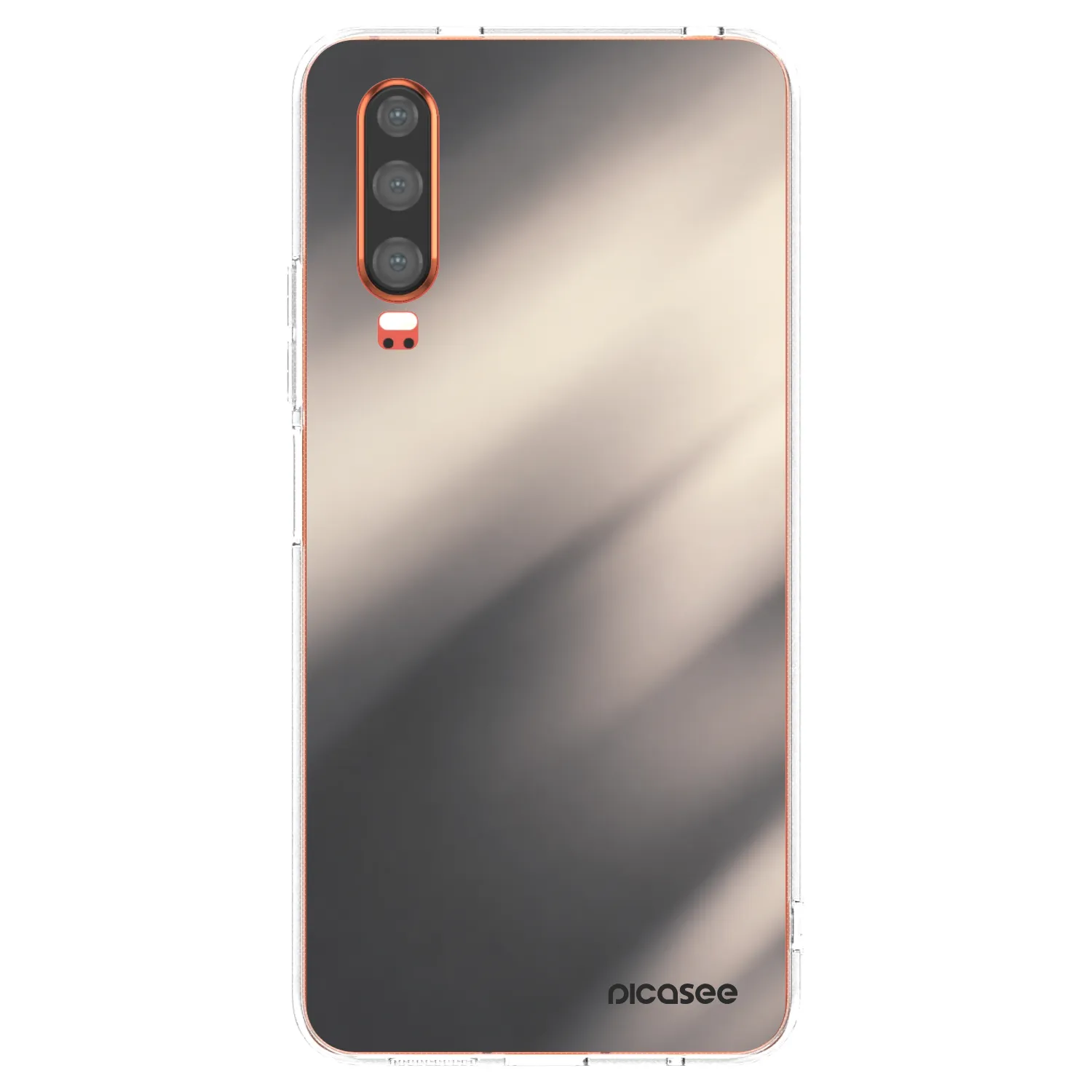 Picasee silikonska prozirna maskica za Huawei P30 - Smoky Beige