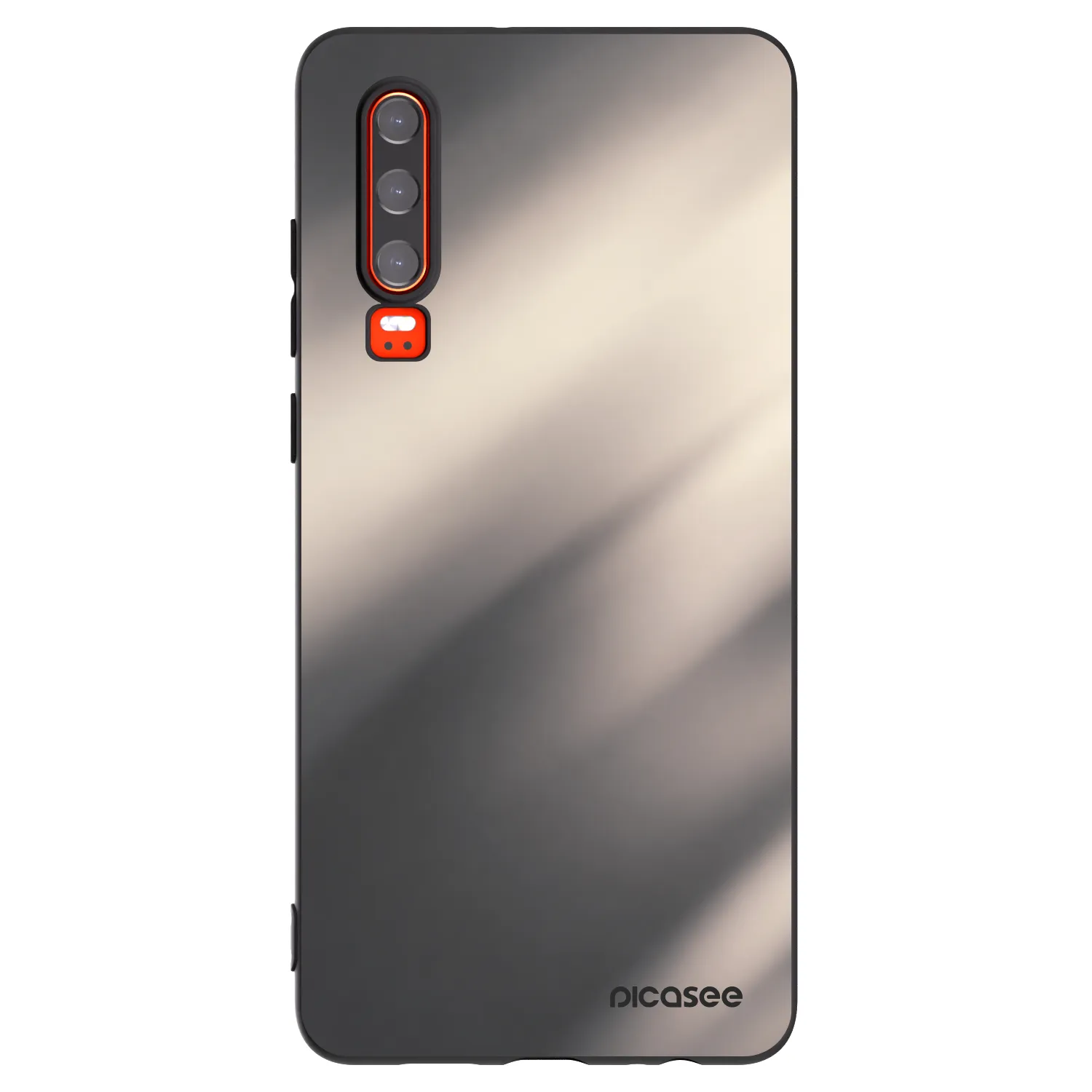 Picasee crna silikonska maskica za Huawei P30 - Smoky Beige