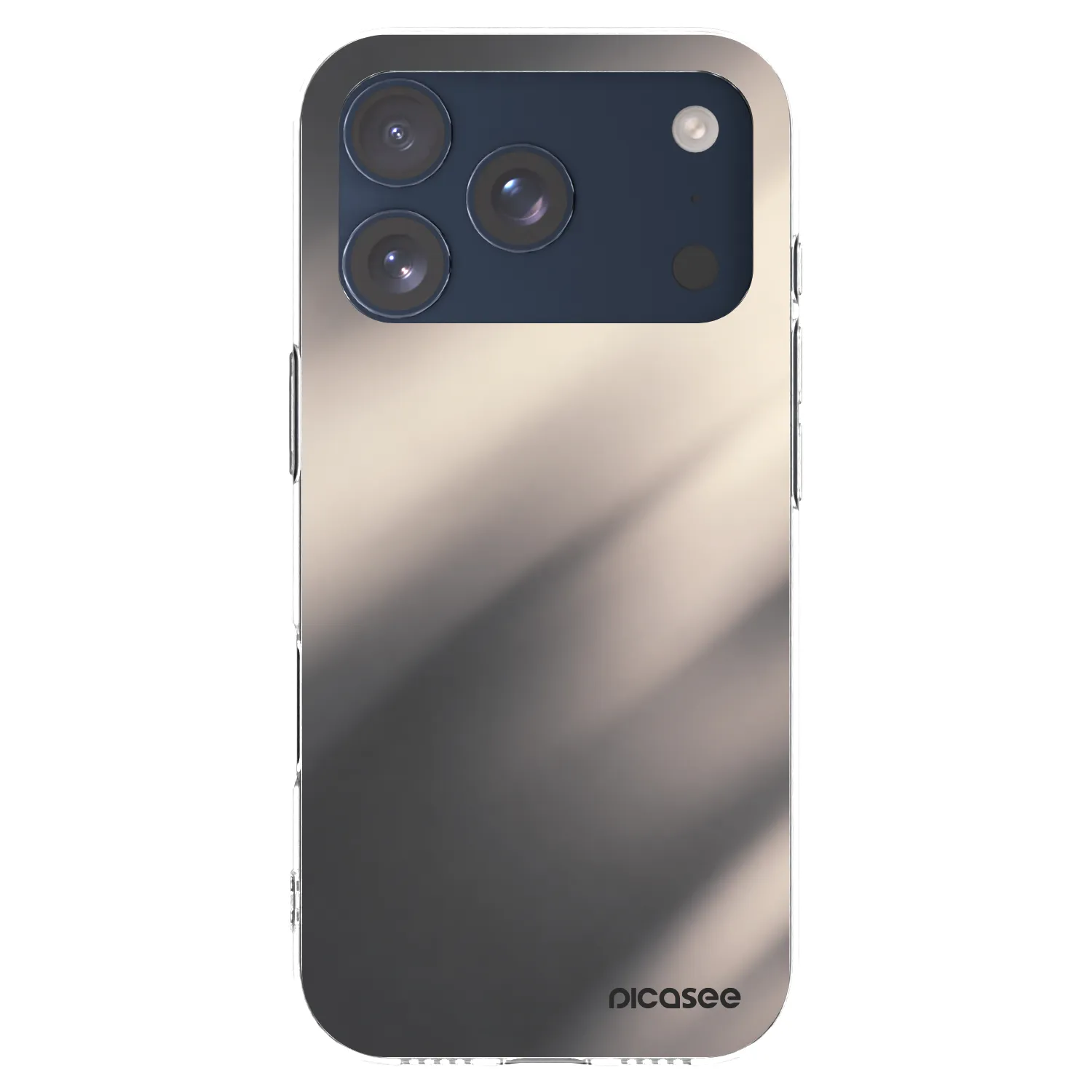 Picasee silikonska prozirna maskica za Apple iPhone 17 Pro - Smoky Beige