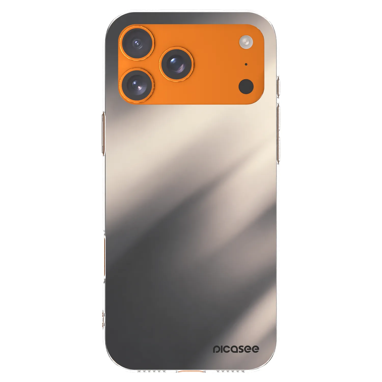 Picasee silikonska prozirna maskica za Apple iPhone 17 Pro Max - Smoky Beige