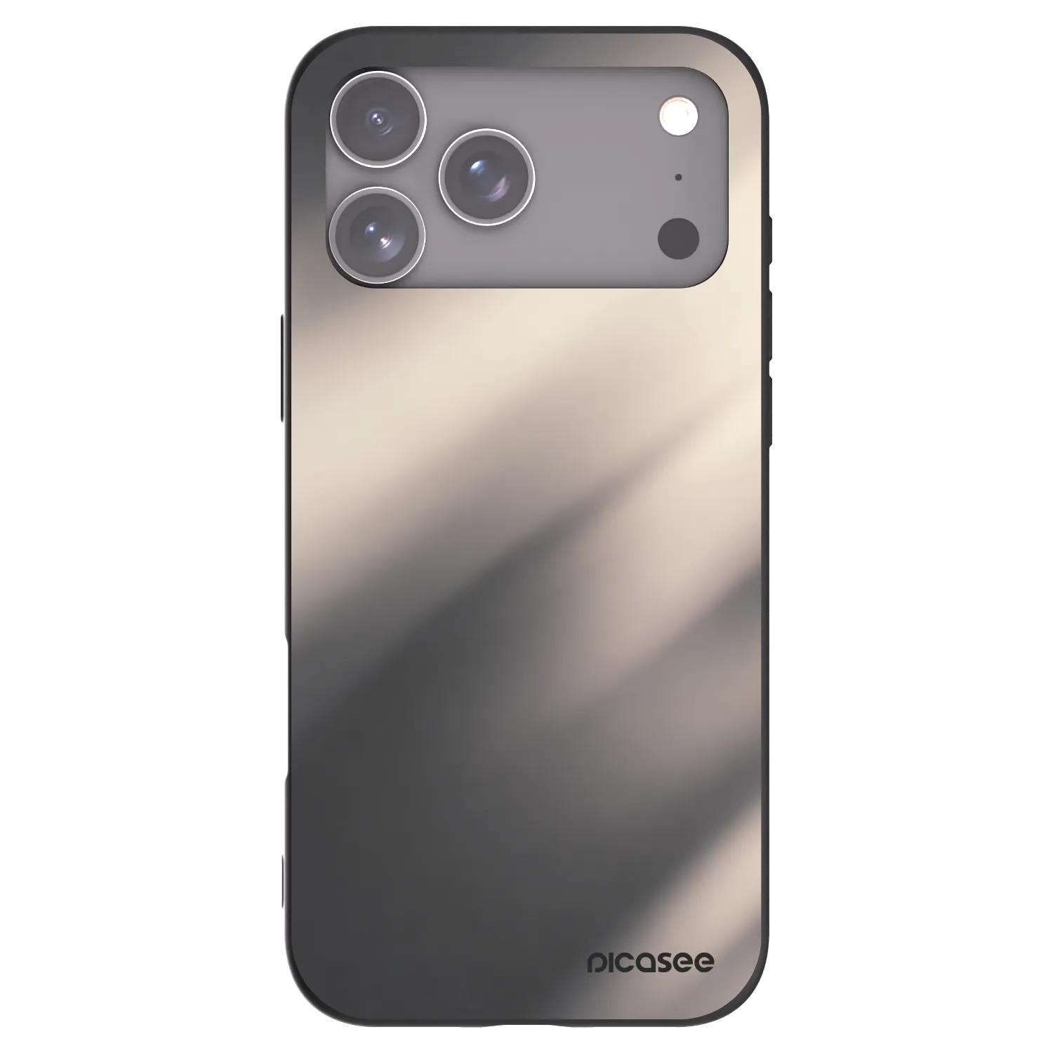 Picasee crna silikonska maskica za Apple iPhone 17 Pro Max - Smoky Beige