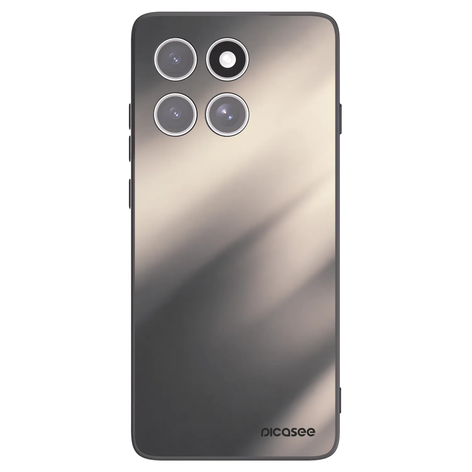 Picasee crna silikonska maskica za Motorola Edge 60 Pro - Smoky Beige