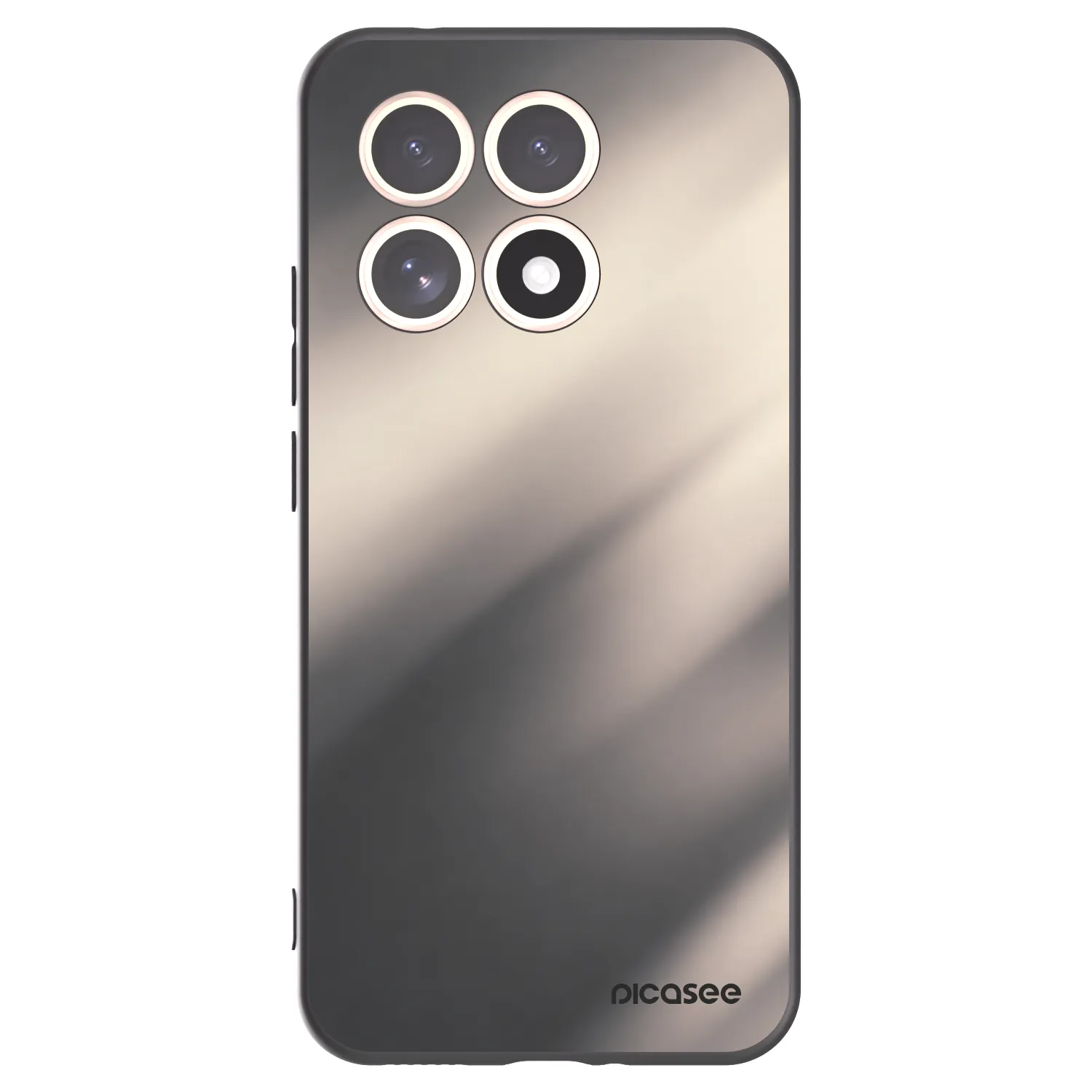 Picasee crna silikonska maskica za Xiaomi 15T - Smoky Beige