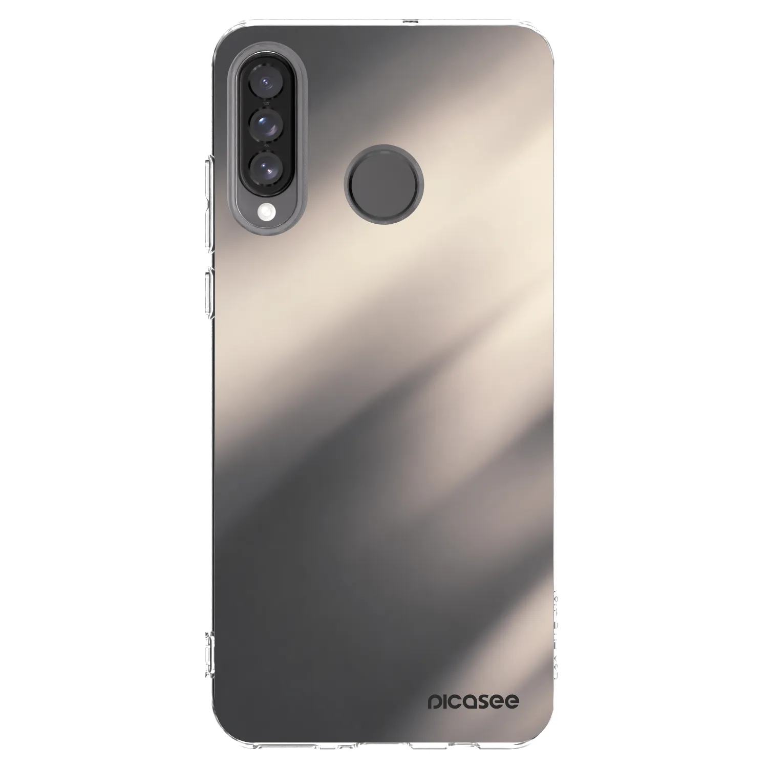 Picasee silikonska prozirna maskica za Huawei P30 Lite - Smoky Beige