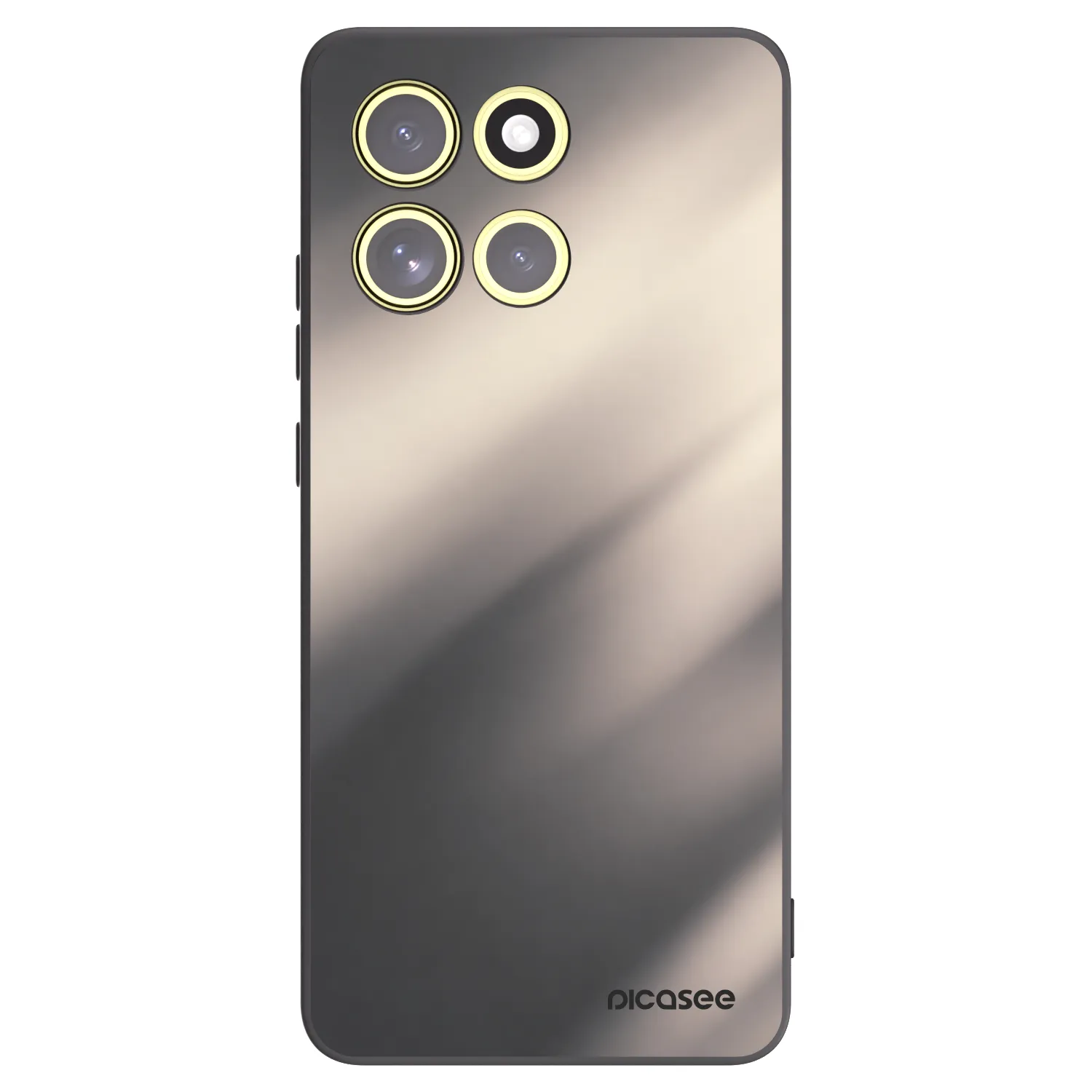 Picasee crna silikonska maskica za Motorola Moto G86 Power 5G - Smoky Beige