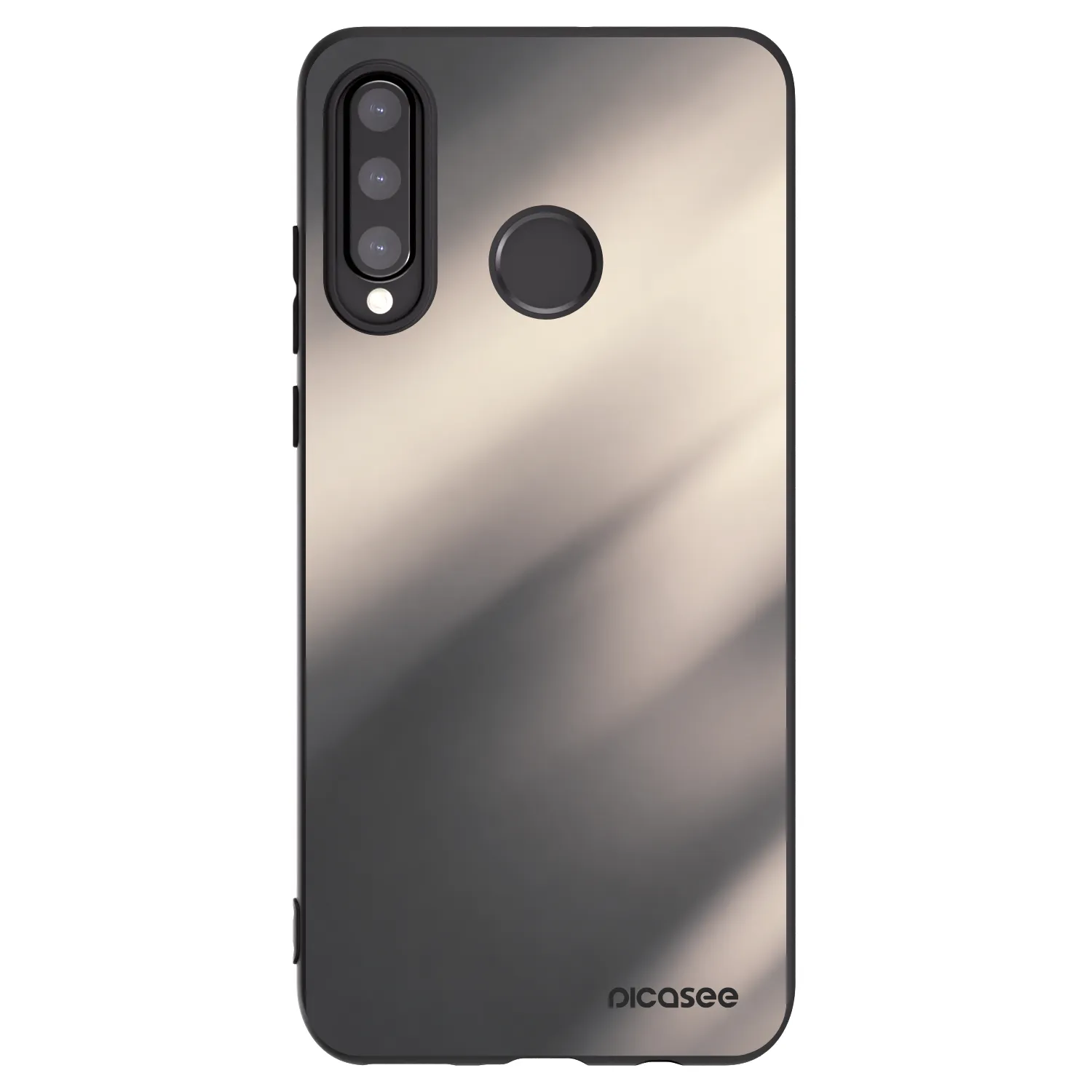 Picasee crna silikonska maskica za Huawei P30 Lite - Smoky Beige