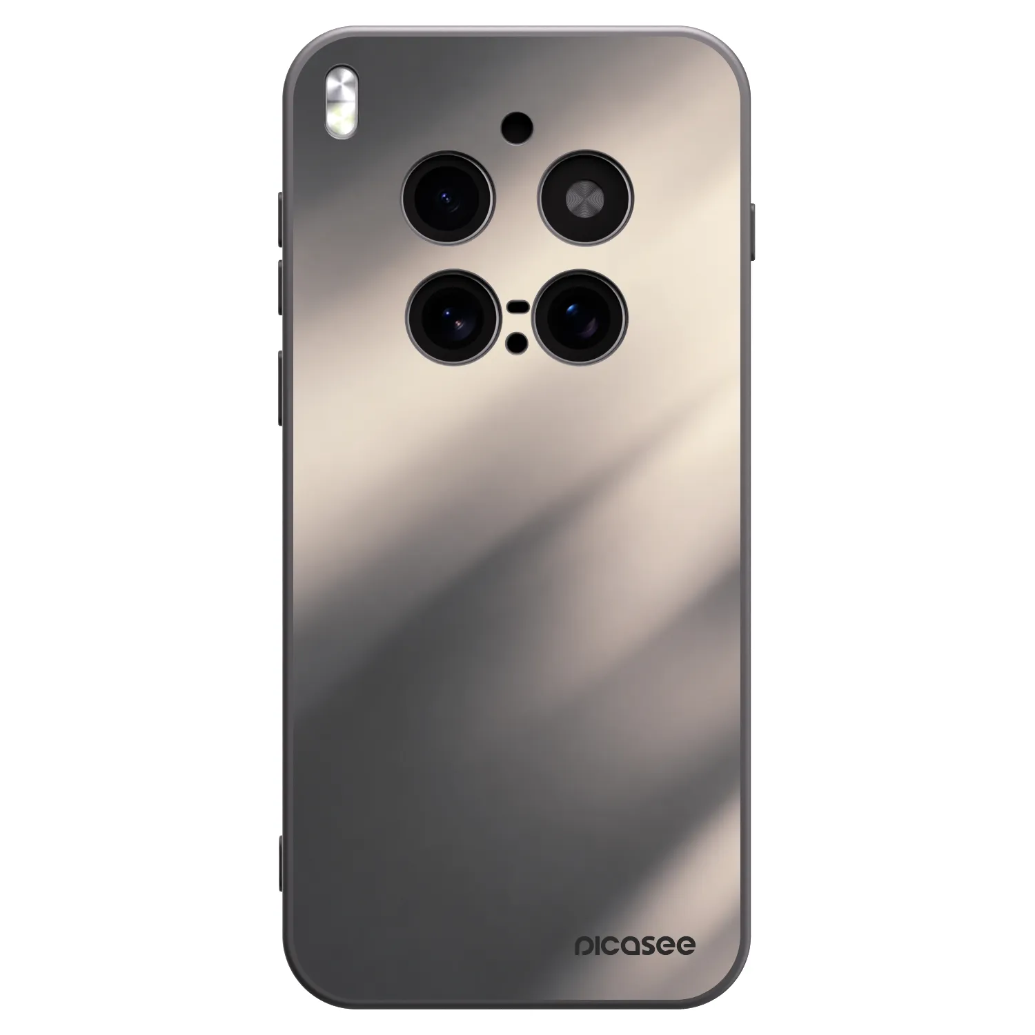 Picasee crna silikonska maskica za Vivo X300 Pro - Smoky Beige