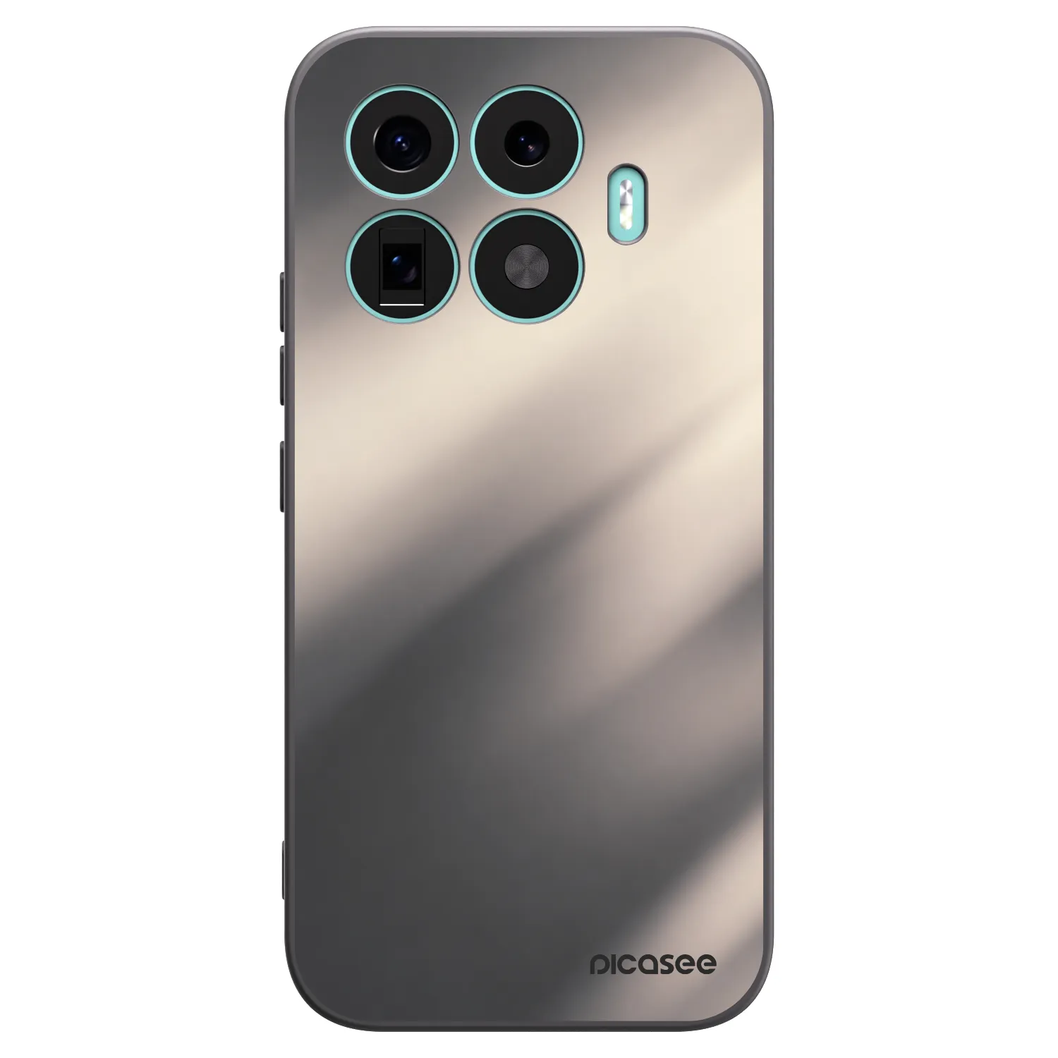 Picasee crna silikonska maskica za Xiaomi 17T - Smoky Beige
