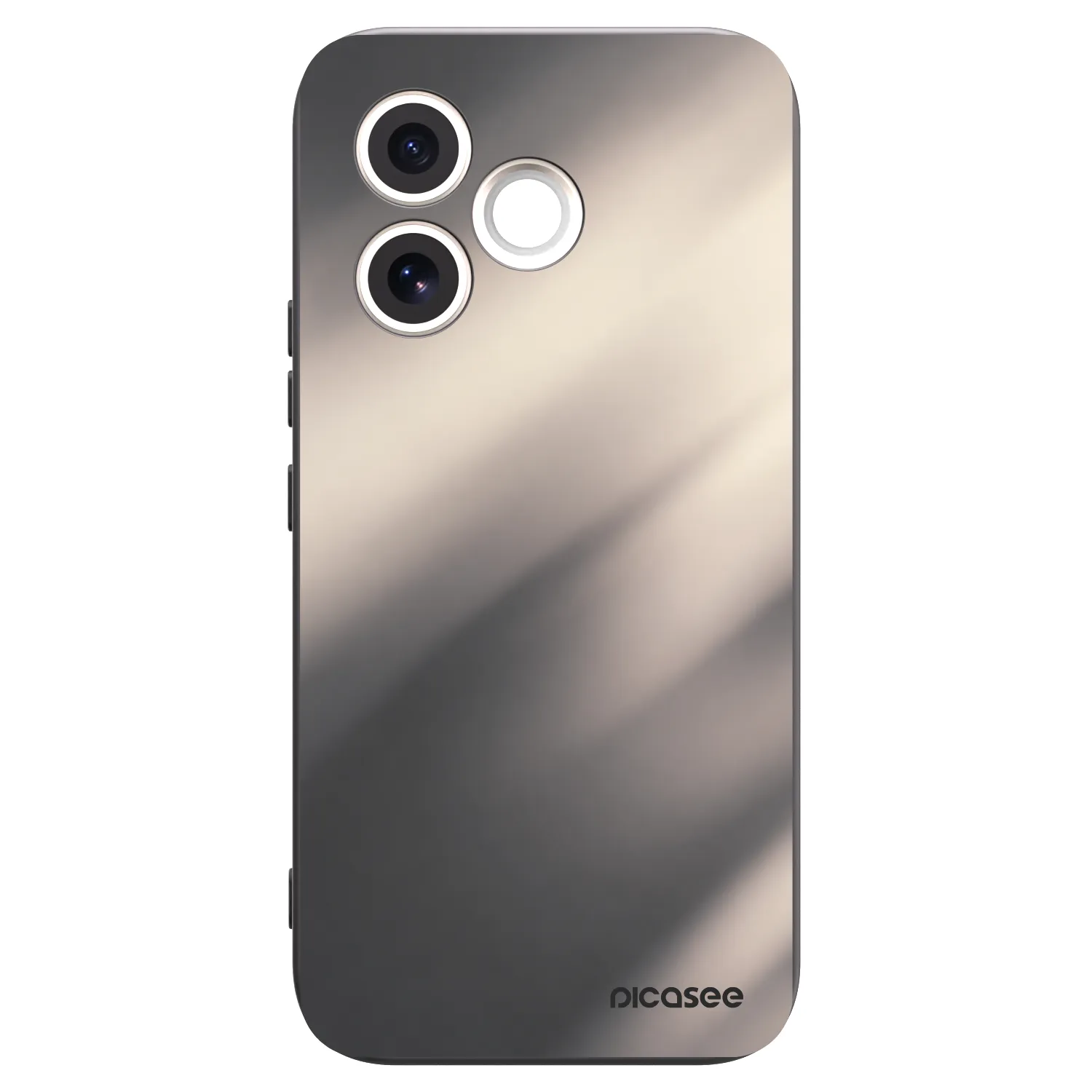 Picasee crna silikonska maskica za Honor 600 Lite - Smoky Beige