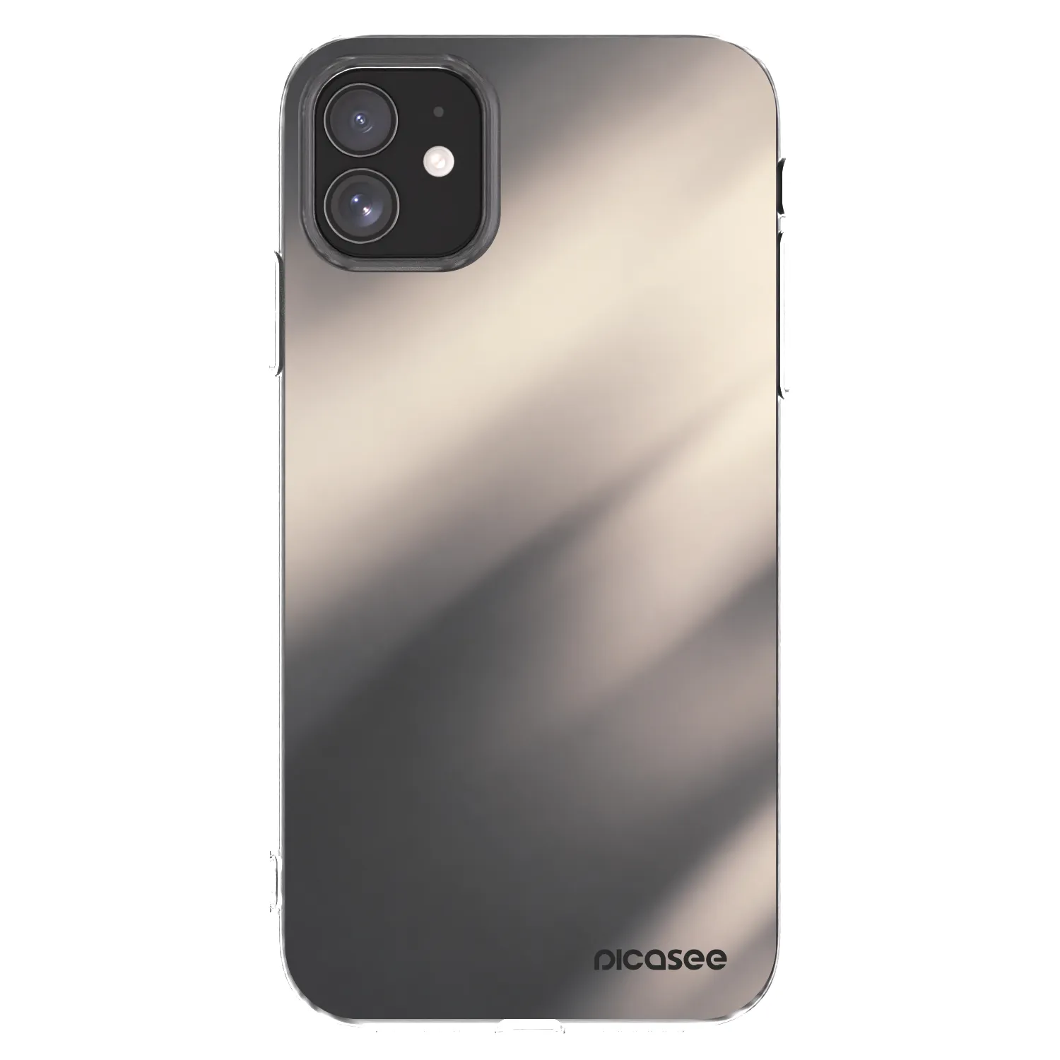 Picasee silikonska prozirna maskica za Apple iPhone 11 - Smoky Beige