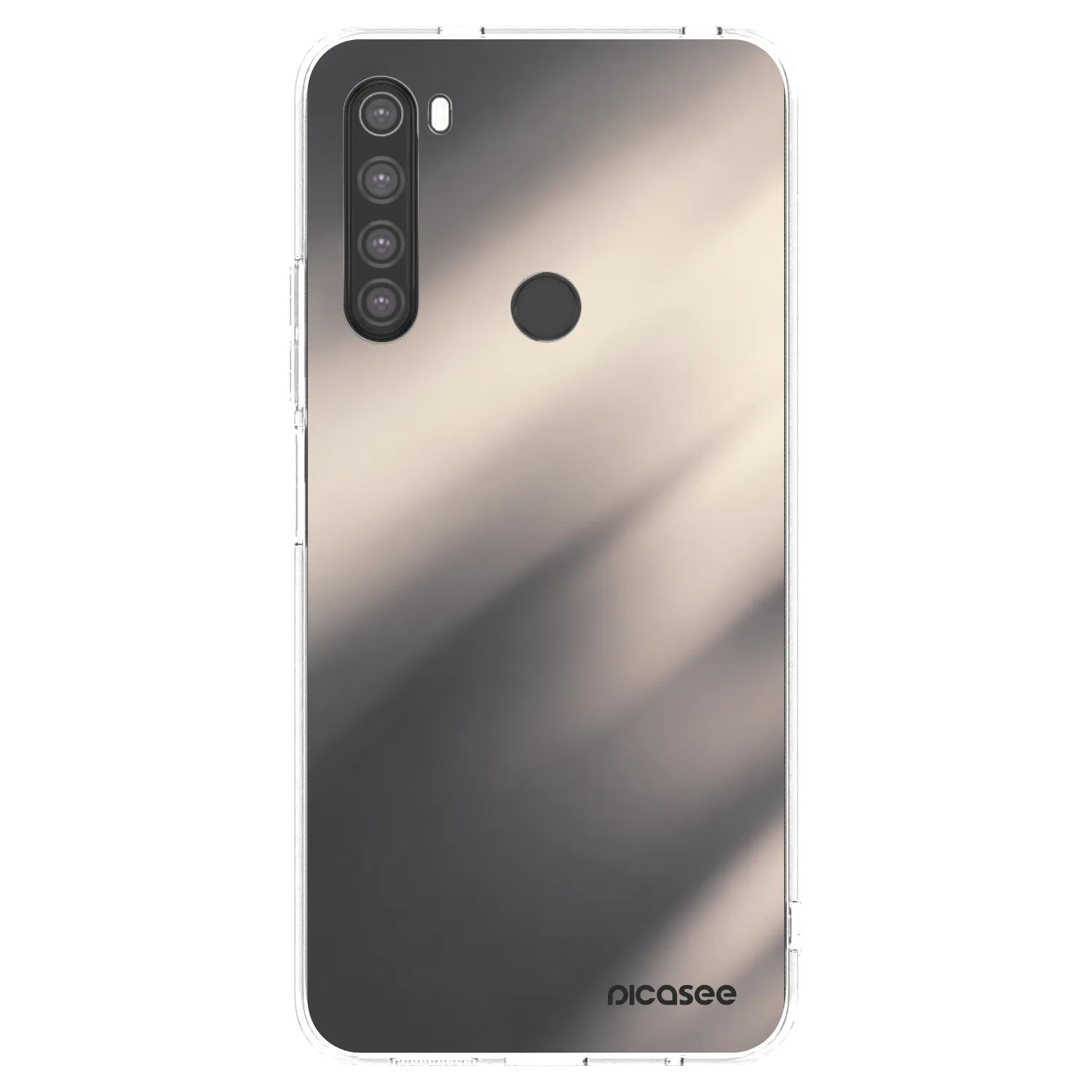 Picasee silikonska prozirna maskica za Xiaomi Redmi Note 8 - Smoky Beige