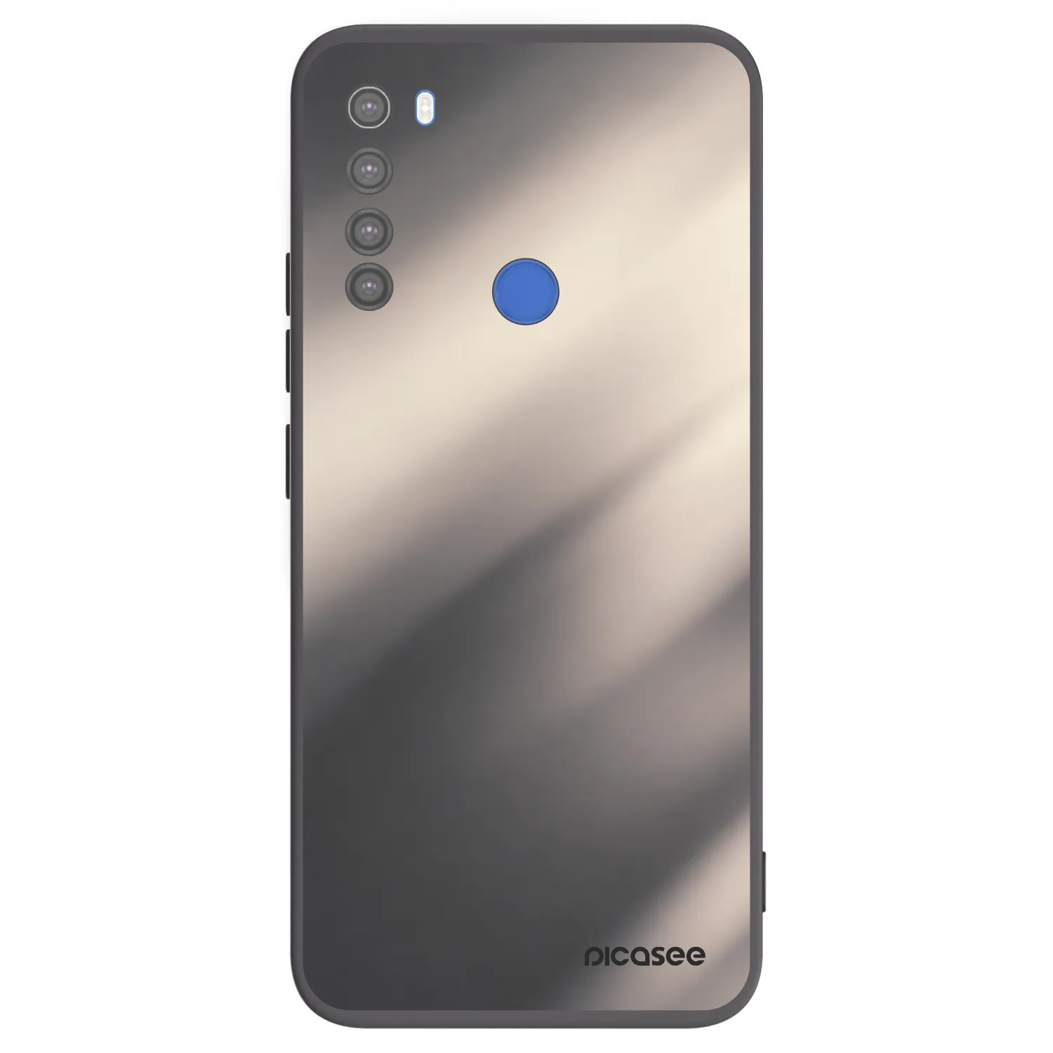 Picasee crna silikonska maskica za Xiaomi Redmi Note 8T - Smoky Beige