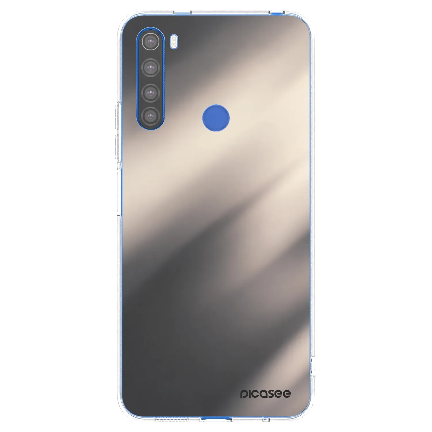 Picasee silikonska prozirna maskica za Xiaomi Redmi Note 8T - Smoky Beige