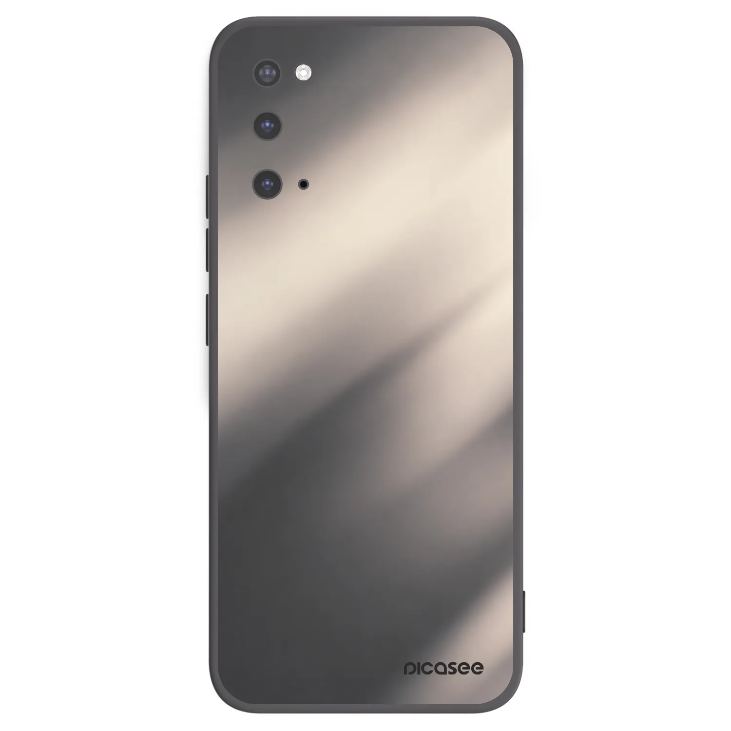 Picasee crna silikonska maskica za Samsung Galaxy S20 G980F - Smoky Beige