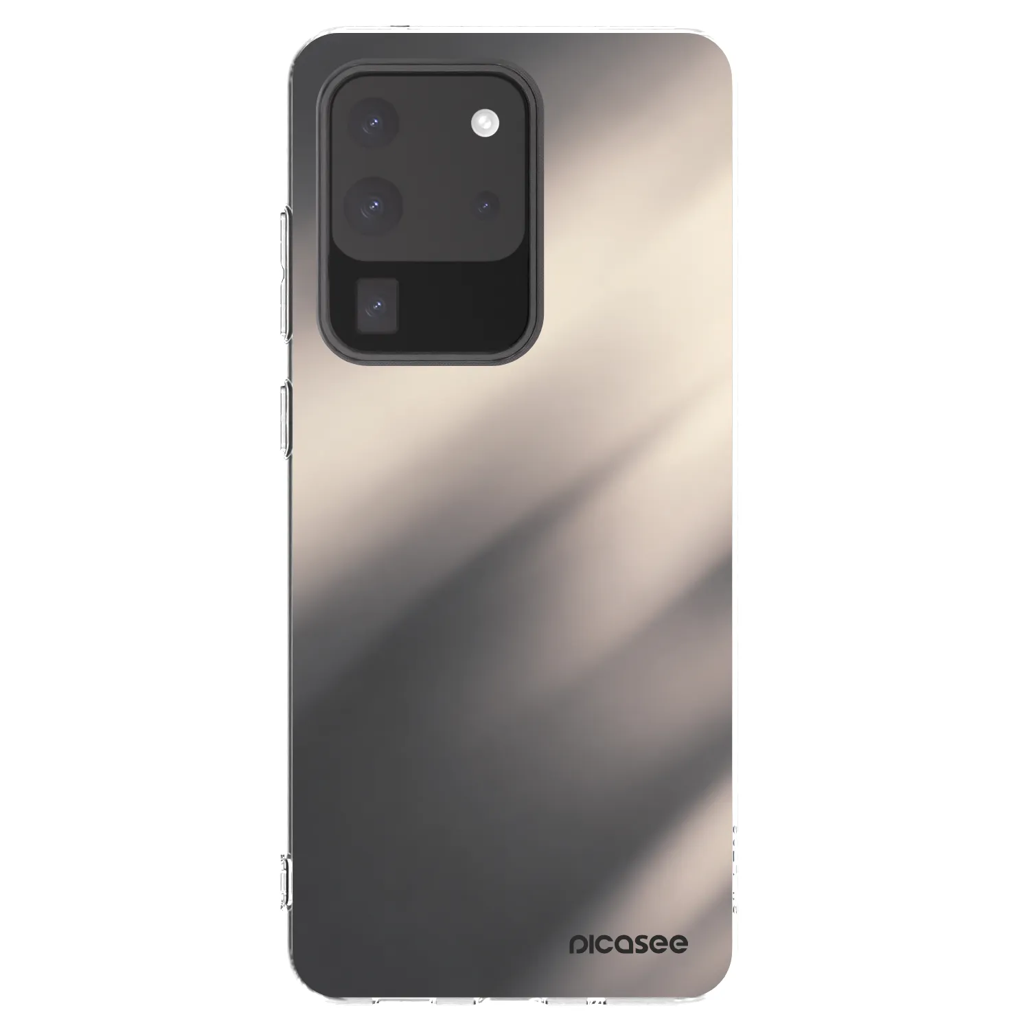 Picasee silikonska prozirna maskica za Samsung Galaxy S20 Ultra 5G G988F - Smoky Beige