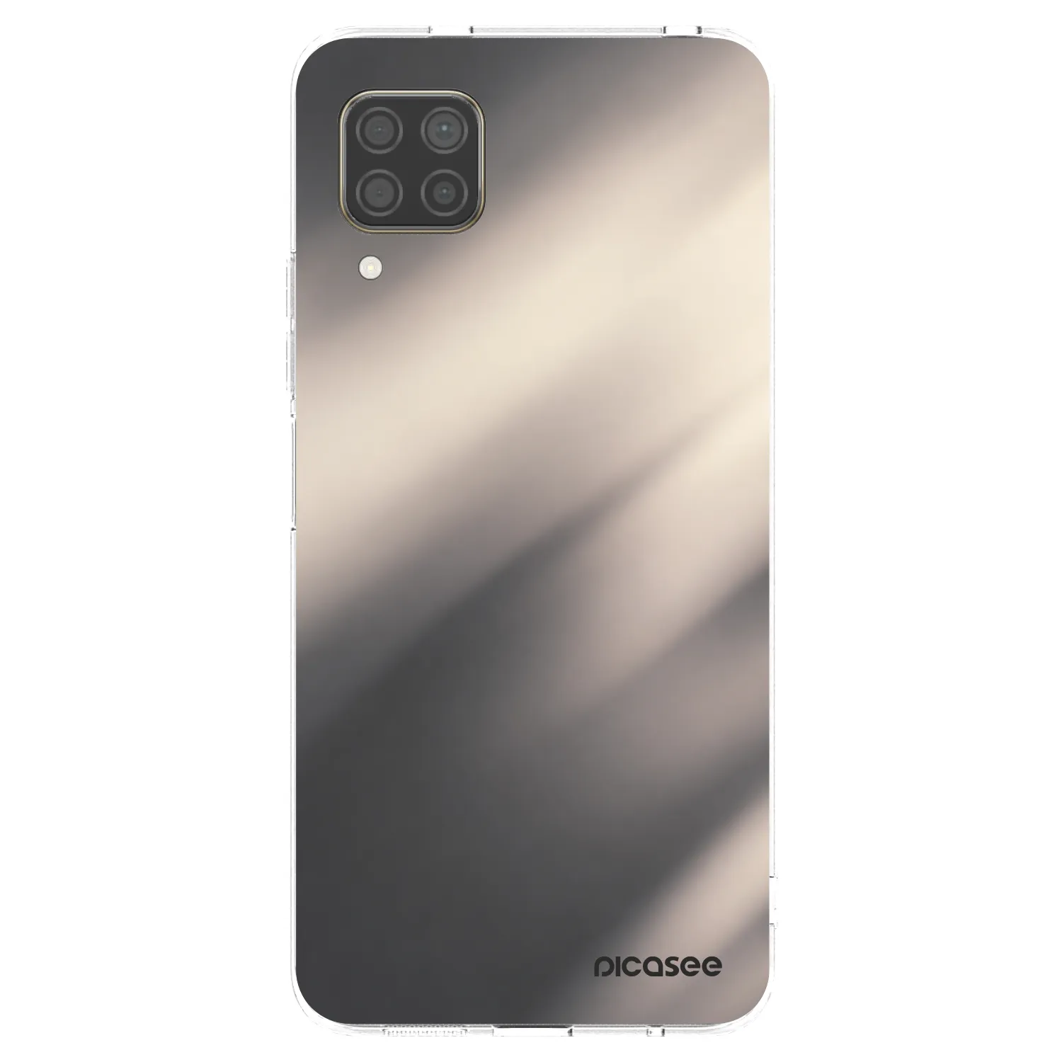 Picasee silikonska prozirna maskica za Huawei P40 Lite - Smoky Beige