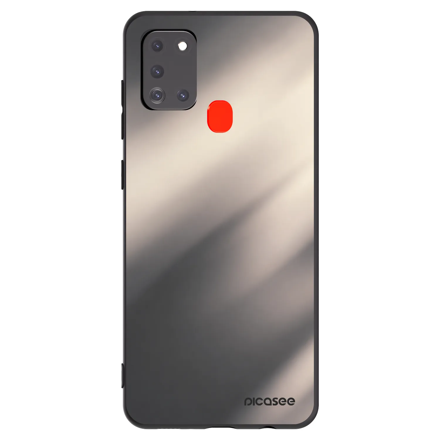 Picasee crna silikonska maskica za Samsung Galaxy A21s - Smoky Beige