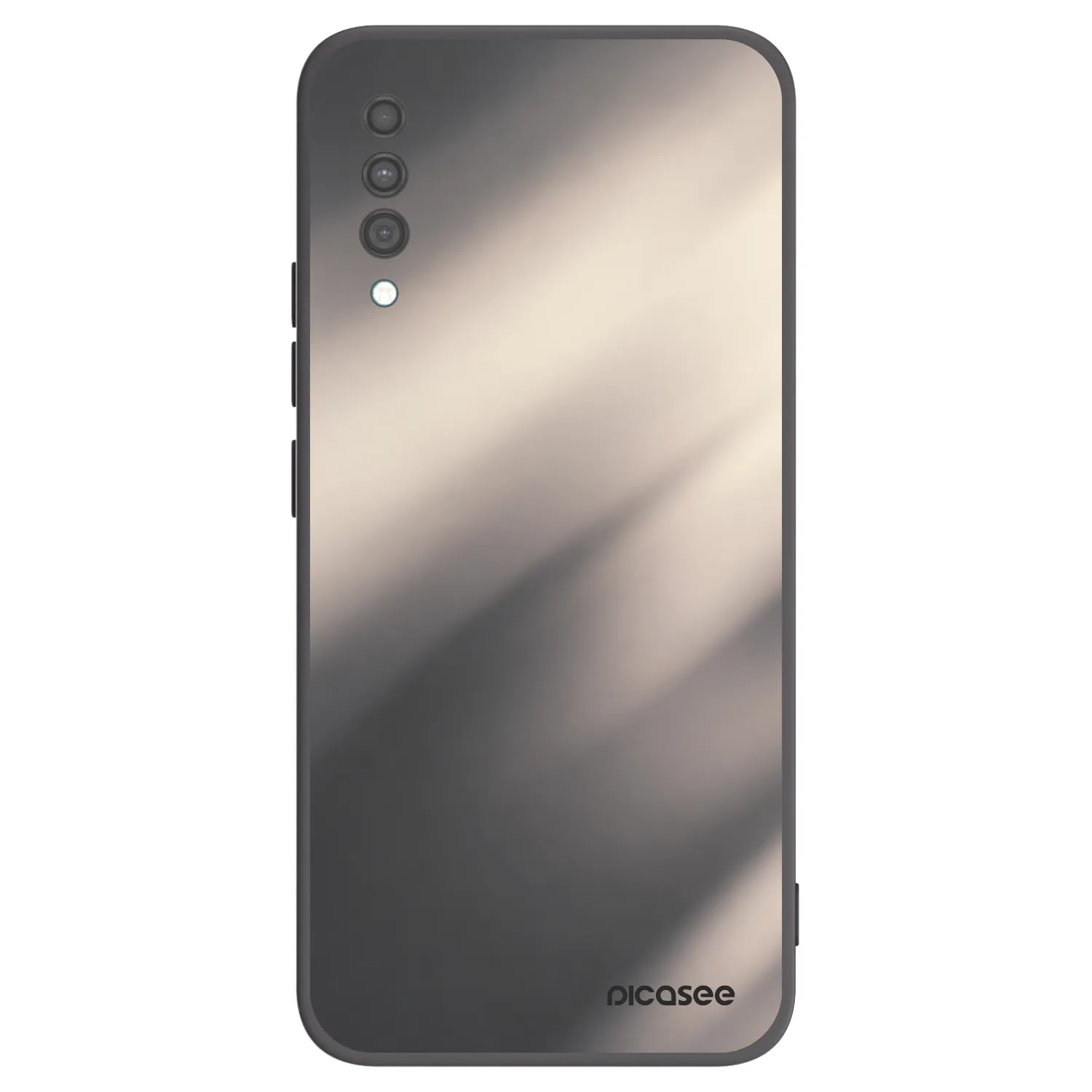 Picasee crna silikonska maskica za Samsung Galaxy A30s A307F - Smoky Beige