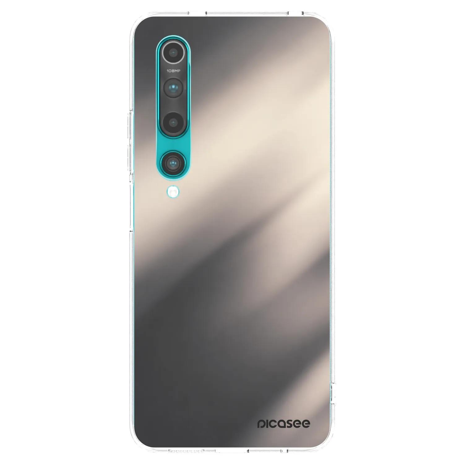 Picasee silikonska prozirna maskica za Xiaomi Mi 10 - Smoky Beige