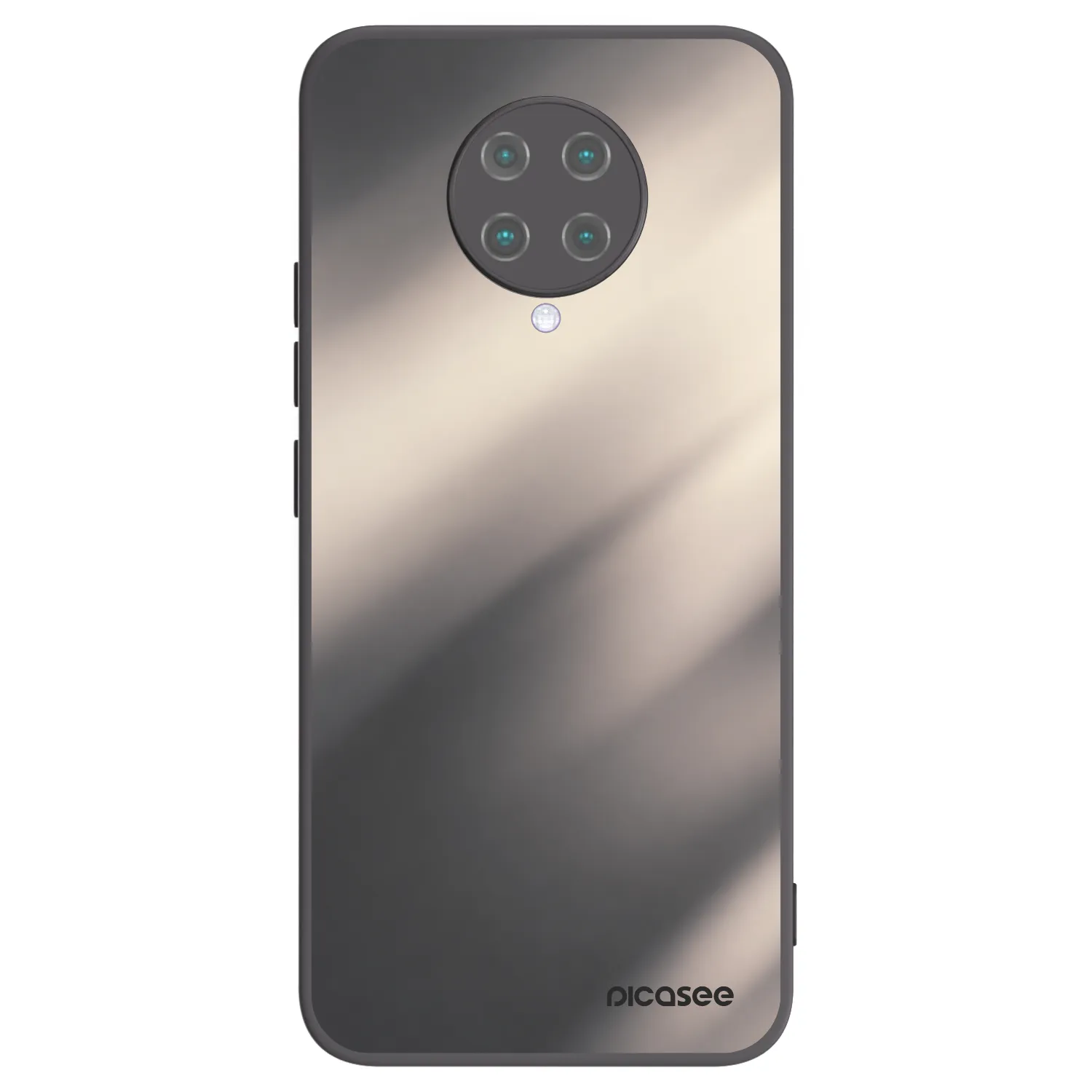 Picasee crna silikonska maskica za Xiaomi Poco F2 Pro - Smoky Beige
