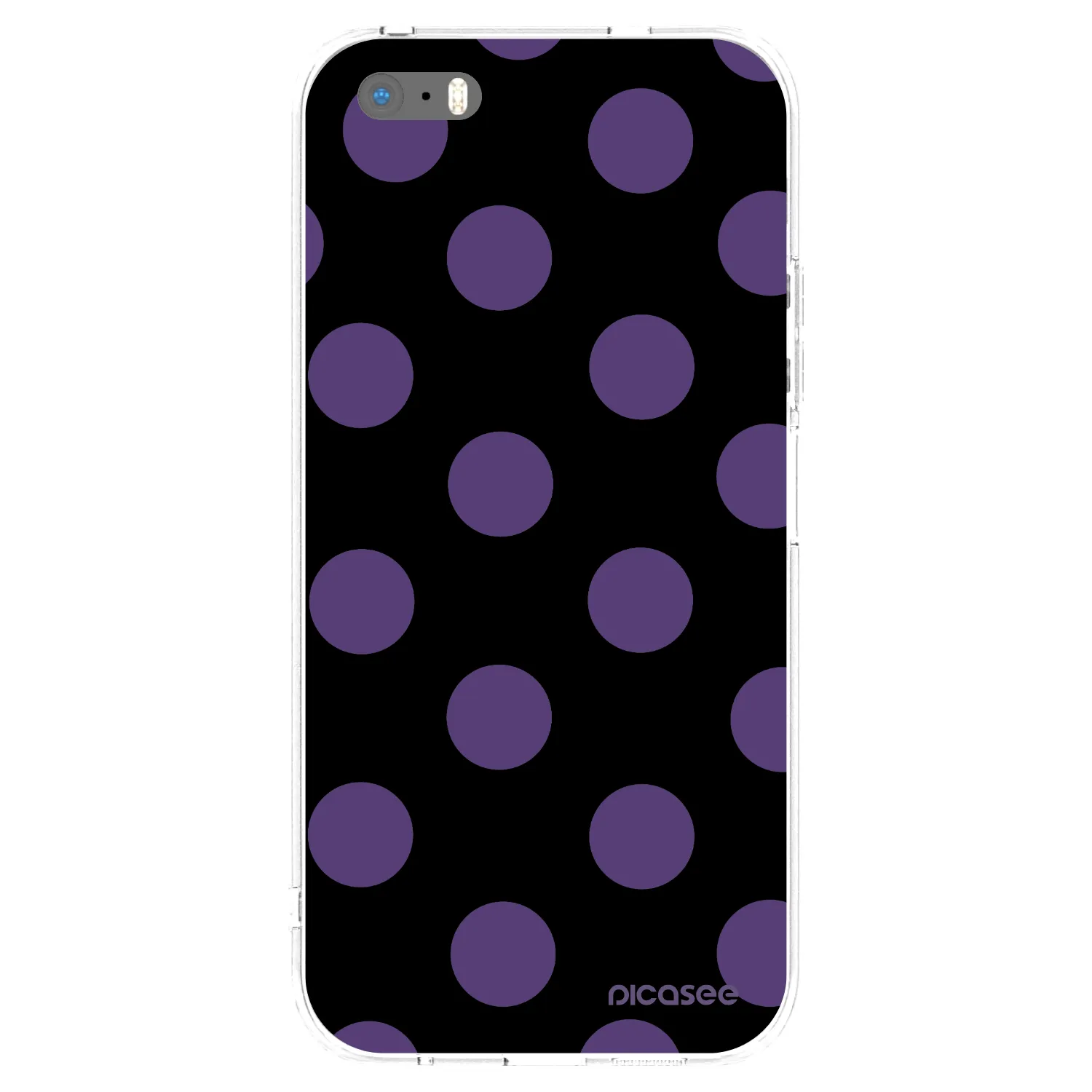 Picasee silikonska prozirna maskica za Apple iPhone 5/5S/SE - Big flickers