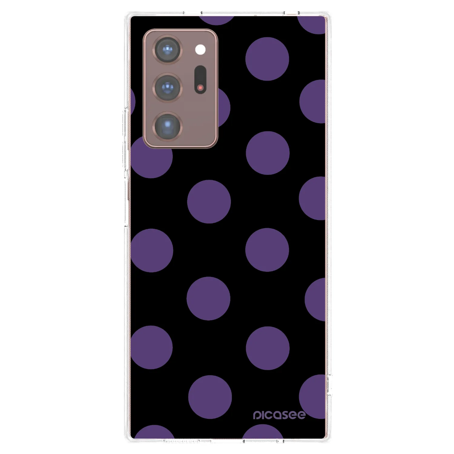 Picasee silikonska prozirna maskica za Samsung Galaxy Note 20 Ultra - Big flickers