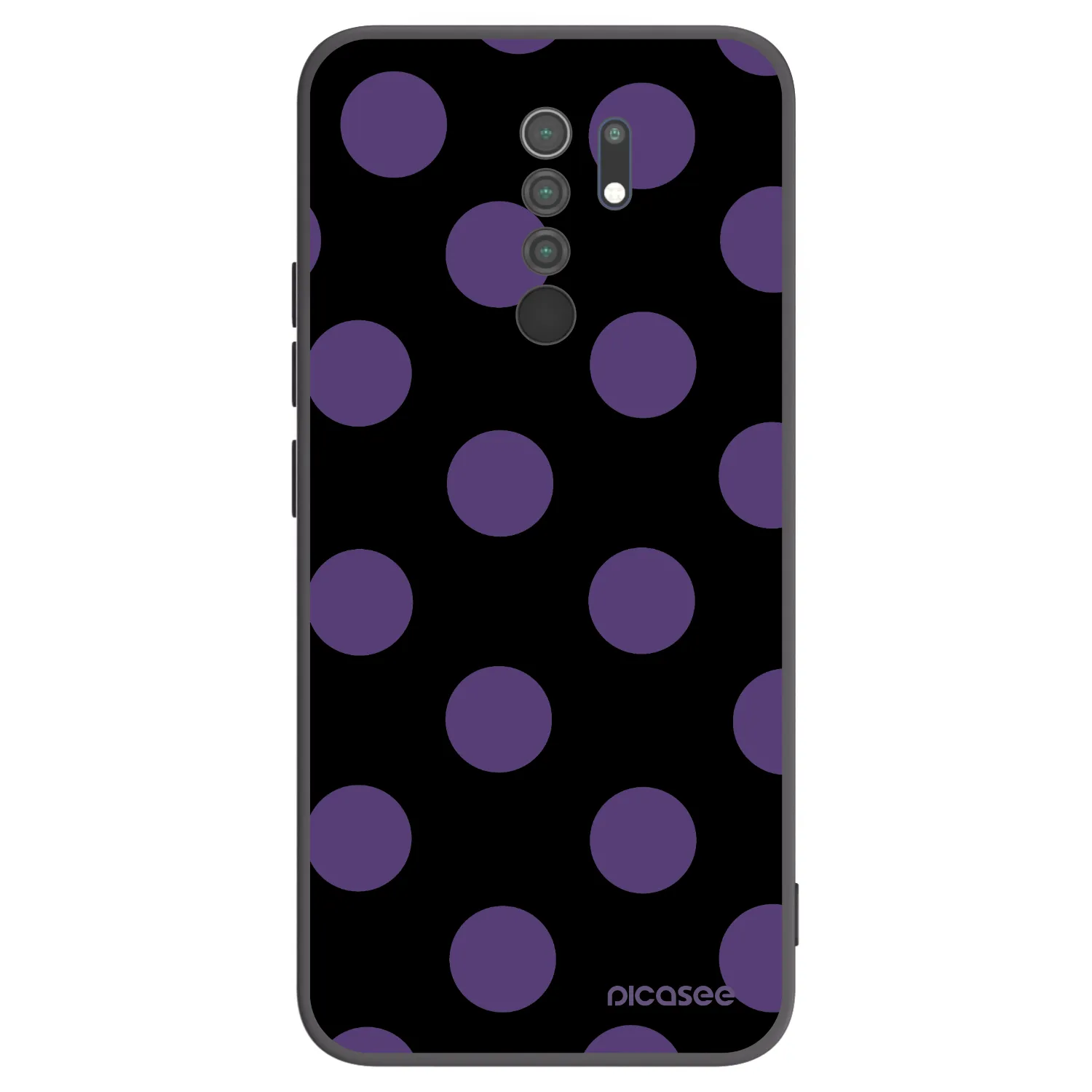 Picasee crna silikonska maskica za Xiaomi Redmi 9 - Big flickers