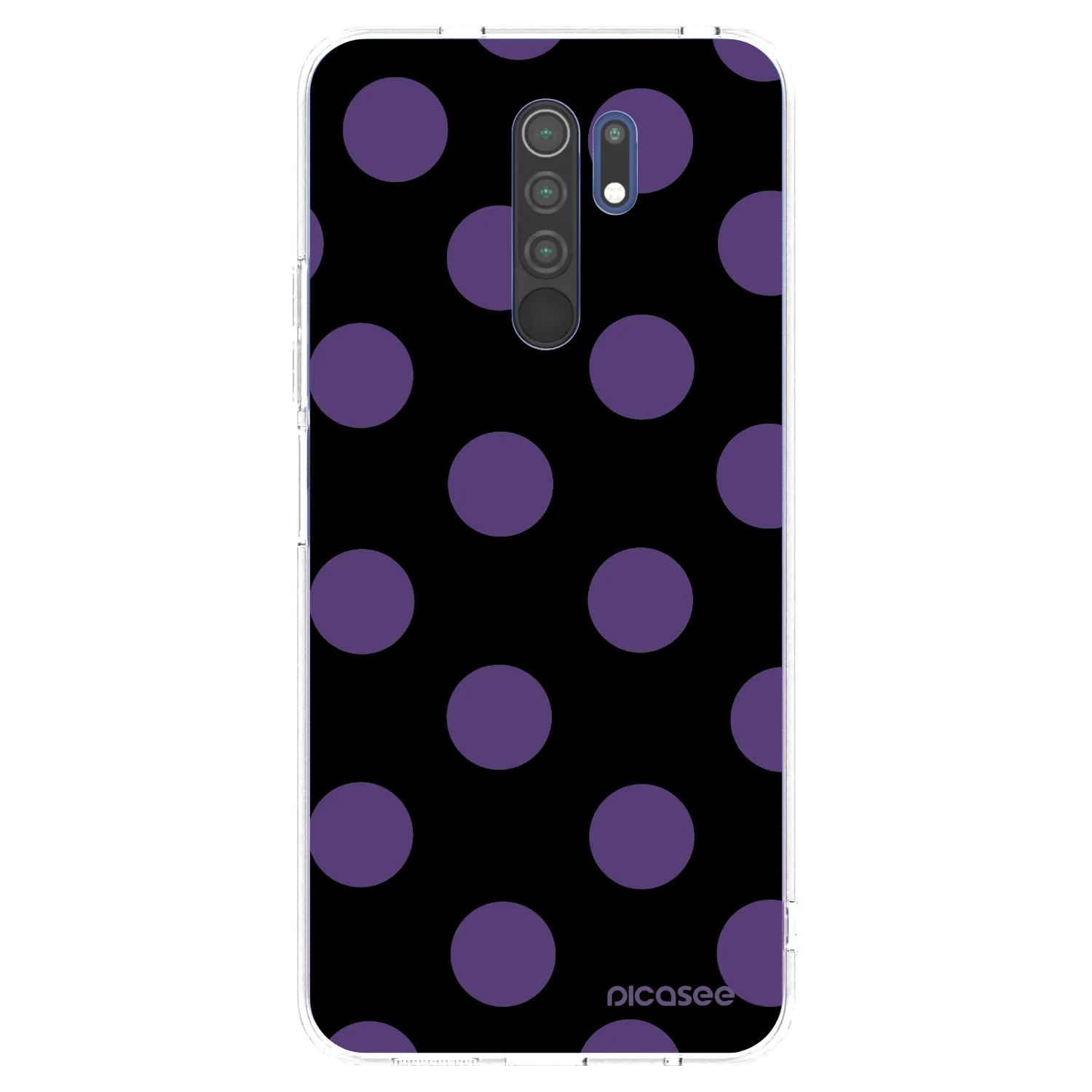 Picasee silikonska prozirna maskica za Xiaomi Redmi 9 - Big flickers