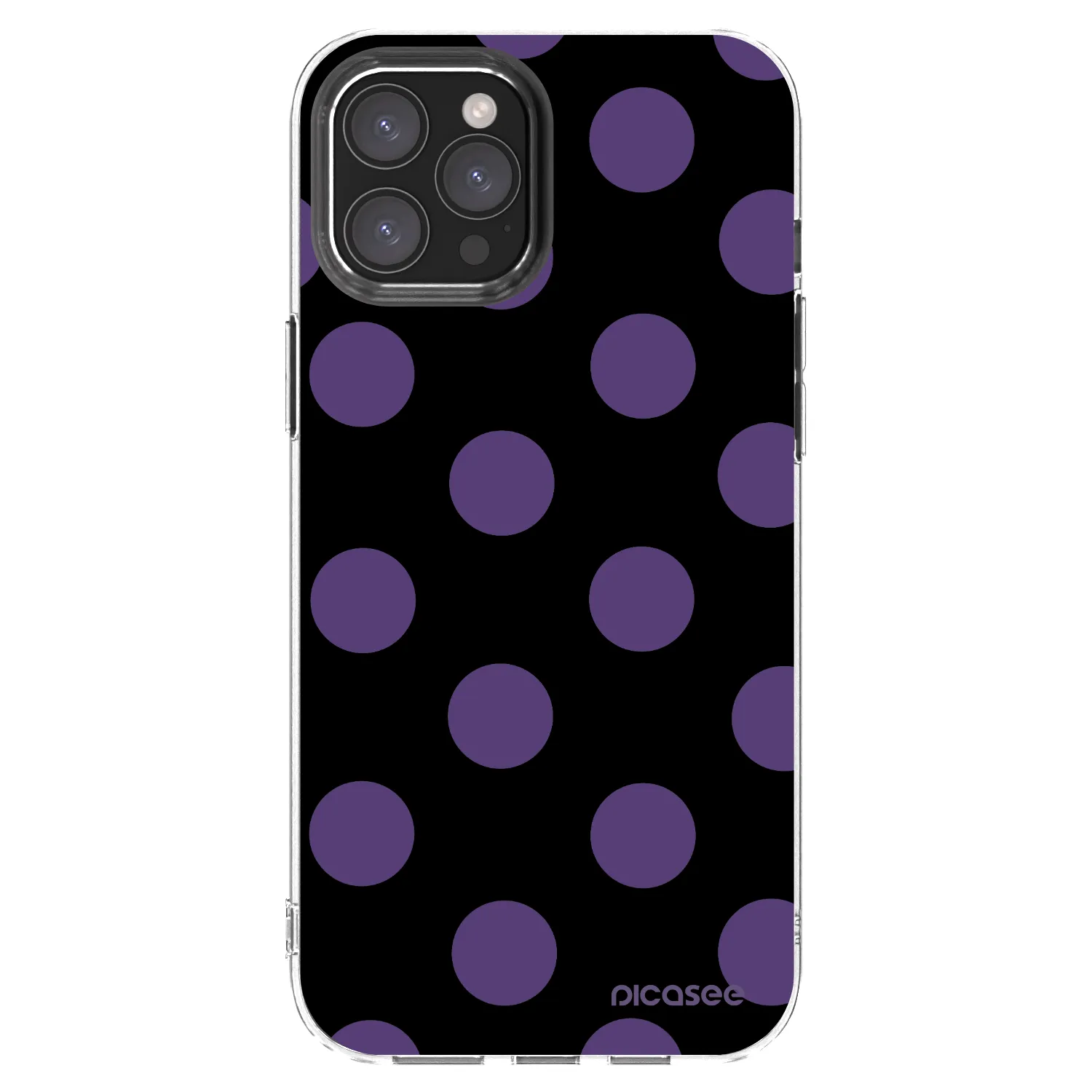 Picasee silikonska prozirna maskica za Apple iPhone 12 Pro Max - Big flickers