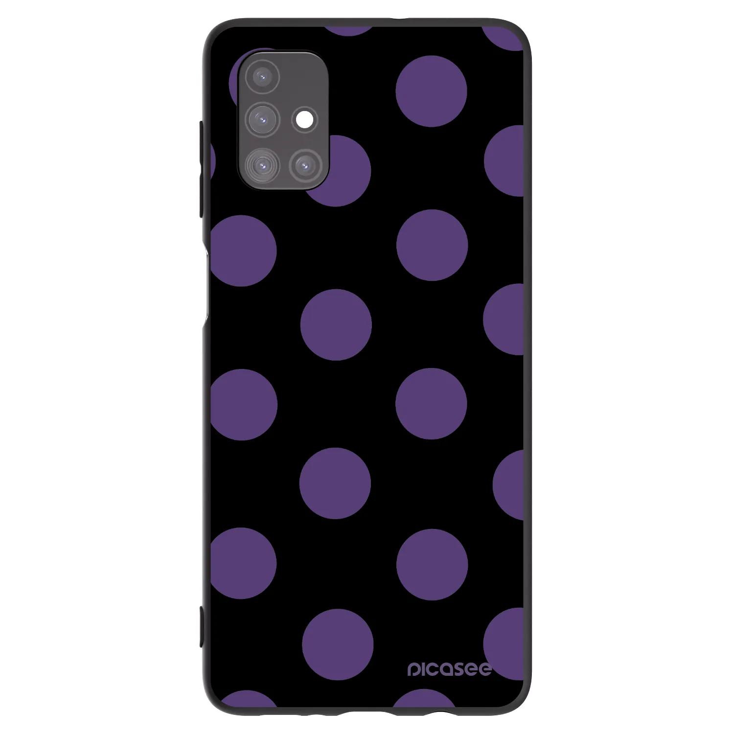 Picasee crna silikonska maskica za Samsung Galaxy M51 M515F - Big flickers