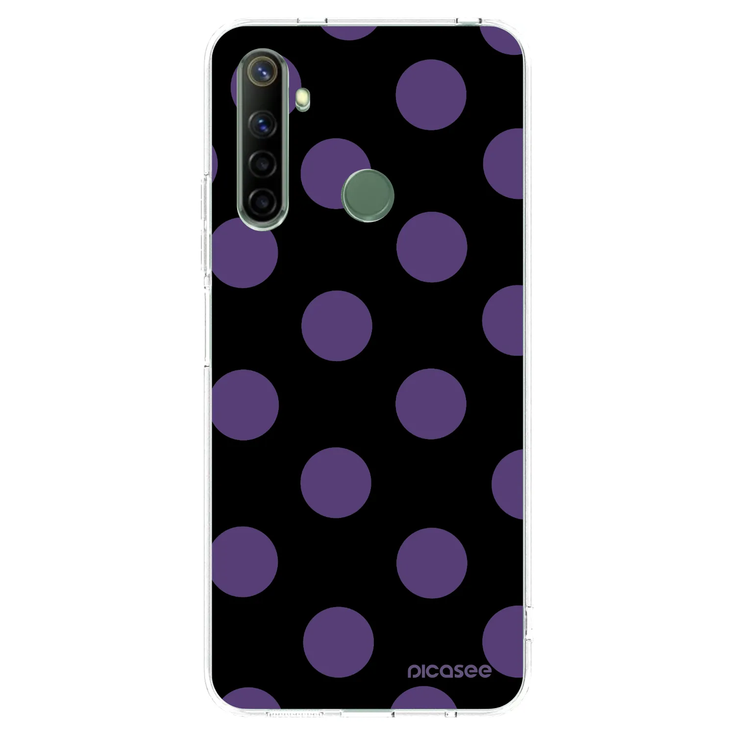 Picasee silikonska prozirna maskica za Realme 6i - Big flickers