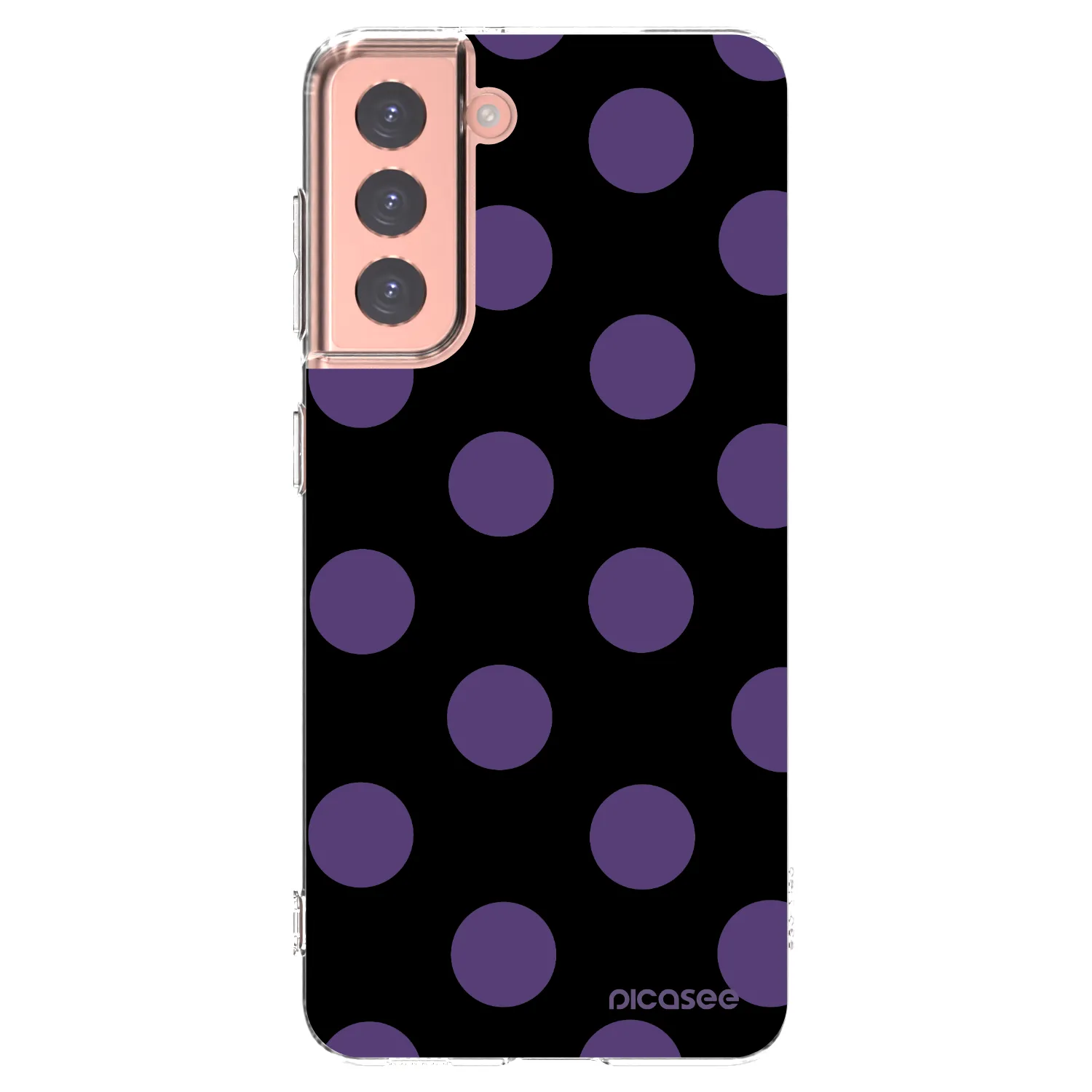Picasee silikonska prozirna maskica za Samsung Galaxy S21 5G G991B - Big flickers