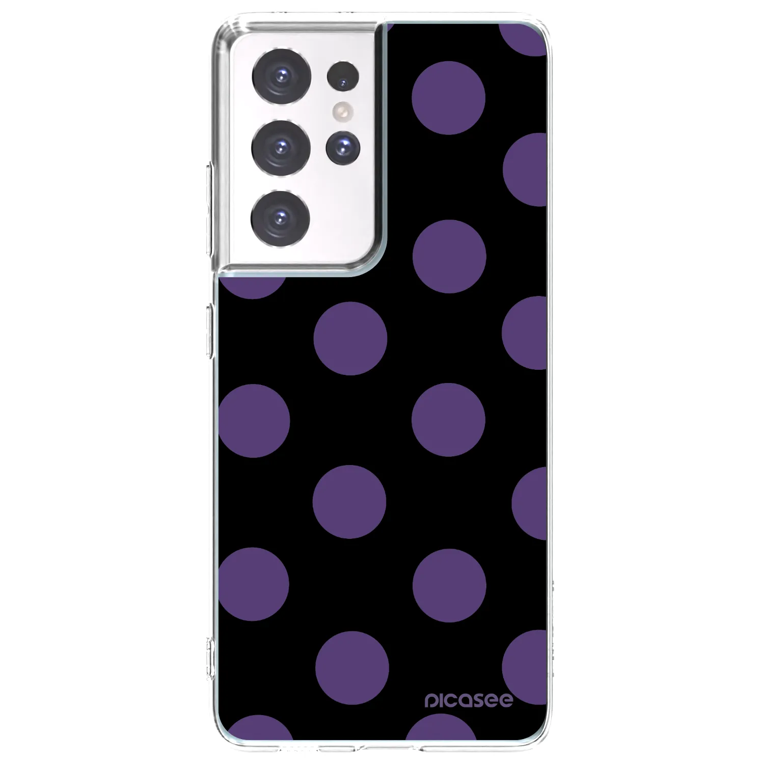 Picasee silikonska prozirna maskica za Samsung Galaxy S21 Ultra 5G G998B - Big flickers