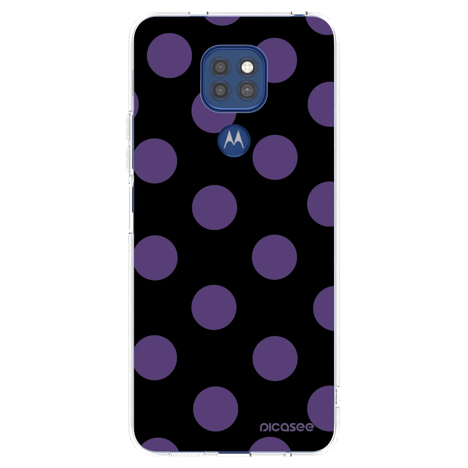 Picasee silikonska prozirna maskica za Motorola Moto G9 Play - Big flickers