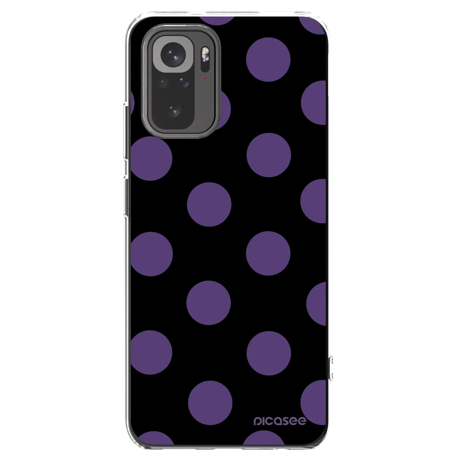 Picasee silikonska prozirna maskica za Xiaomi Redmi Note 10 - Big flickers