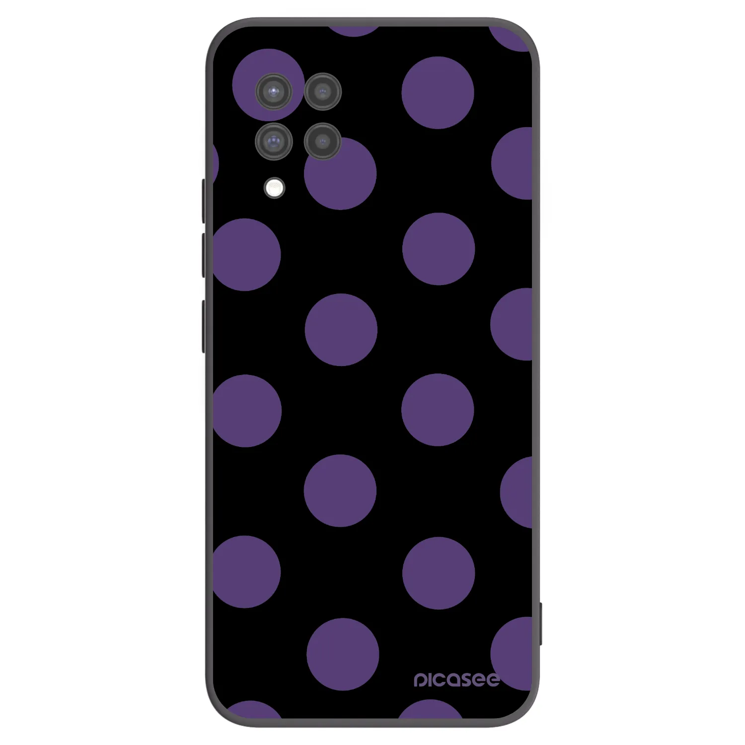 Picasee crna silikonska maskica za Samsung Galaxy A42 A426B - Big flickers
