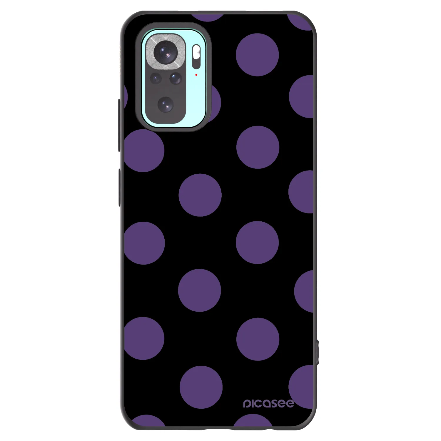 Picasee crna silikonska maskica za Xiaomi Redmi Note 10 Pro - Big flickers