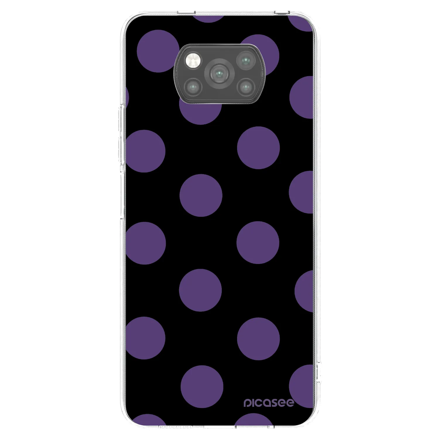 Picasee crna silikonska maskica za Xiaomi Poco X3 Pro - Big flickers