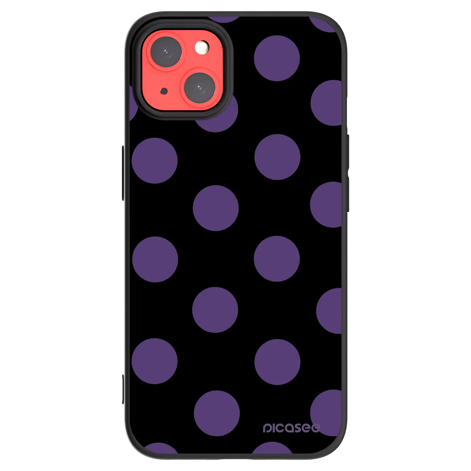Picasee crna silikonska maskica za Apple iPhone 13 - Big flickers