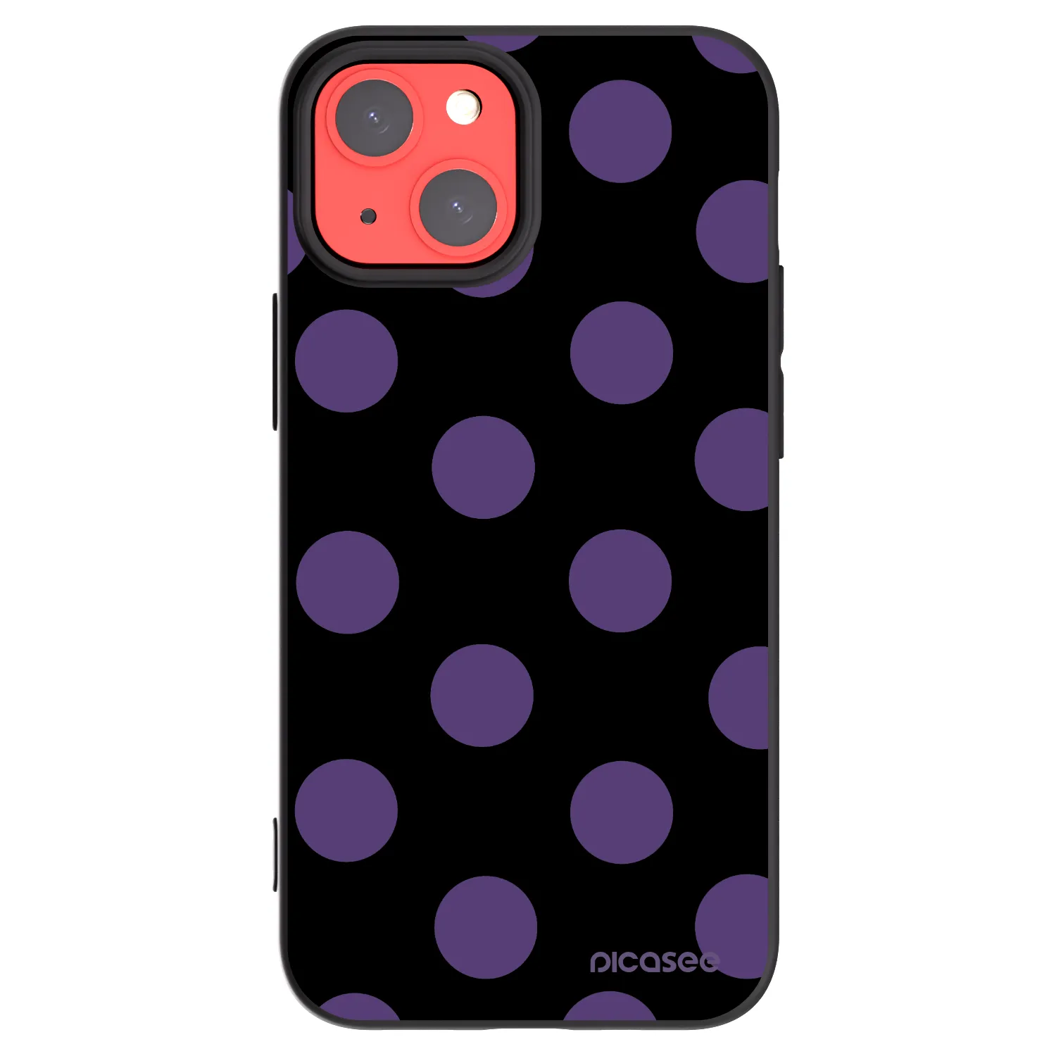 Picasee crna silikonska maskica za Apple iPhone 13 mini - Big flickers