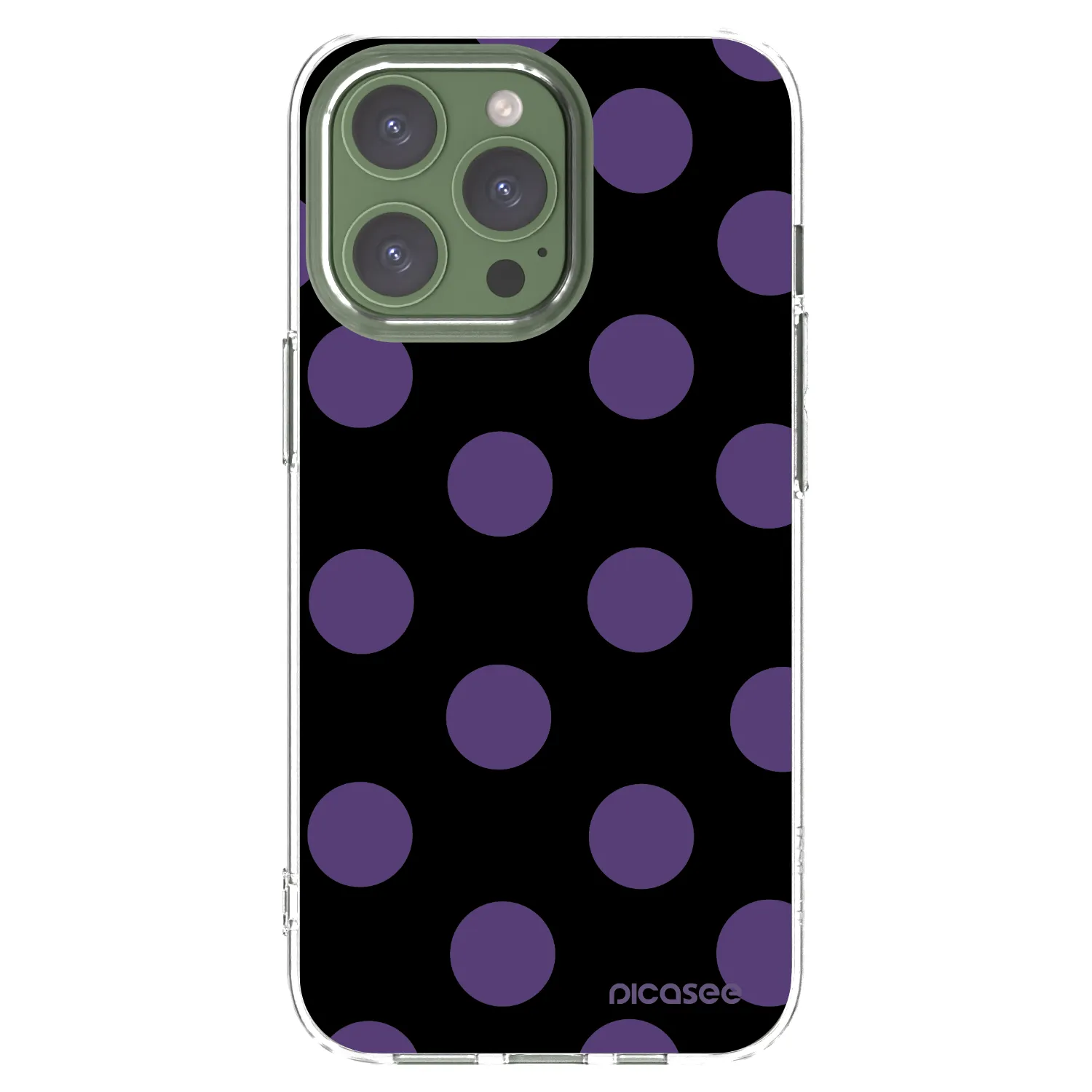 Picasee silikonska prozirna maskica za Apple iPhone 13 Pro - Big flickers