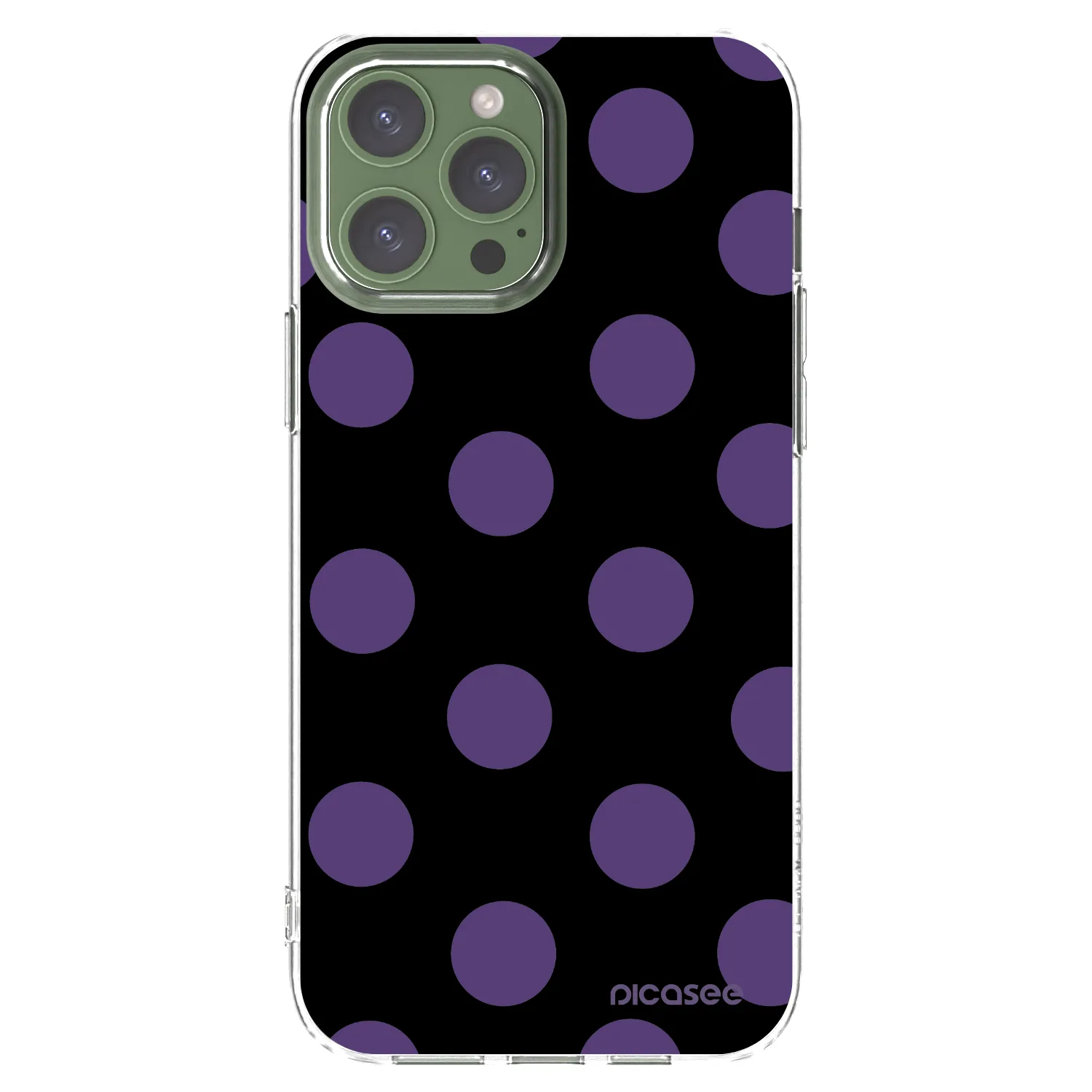 Picasee silikonska prozirna maskica za Apple iPhone 13 Pro Max - Big flickers