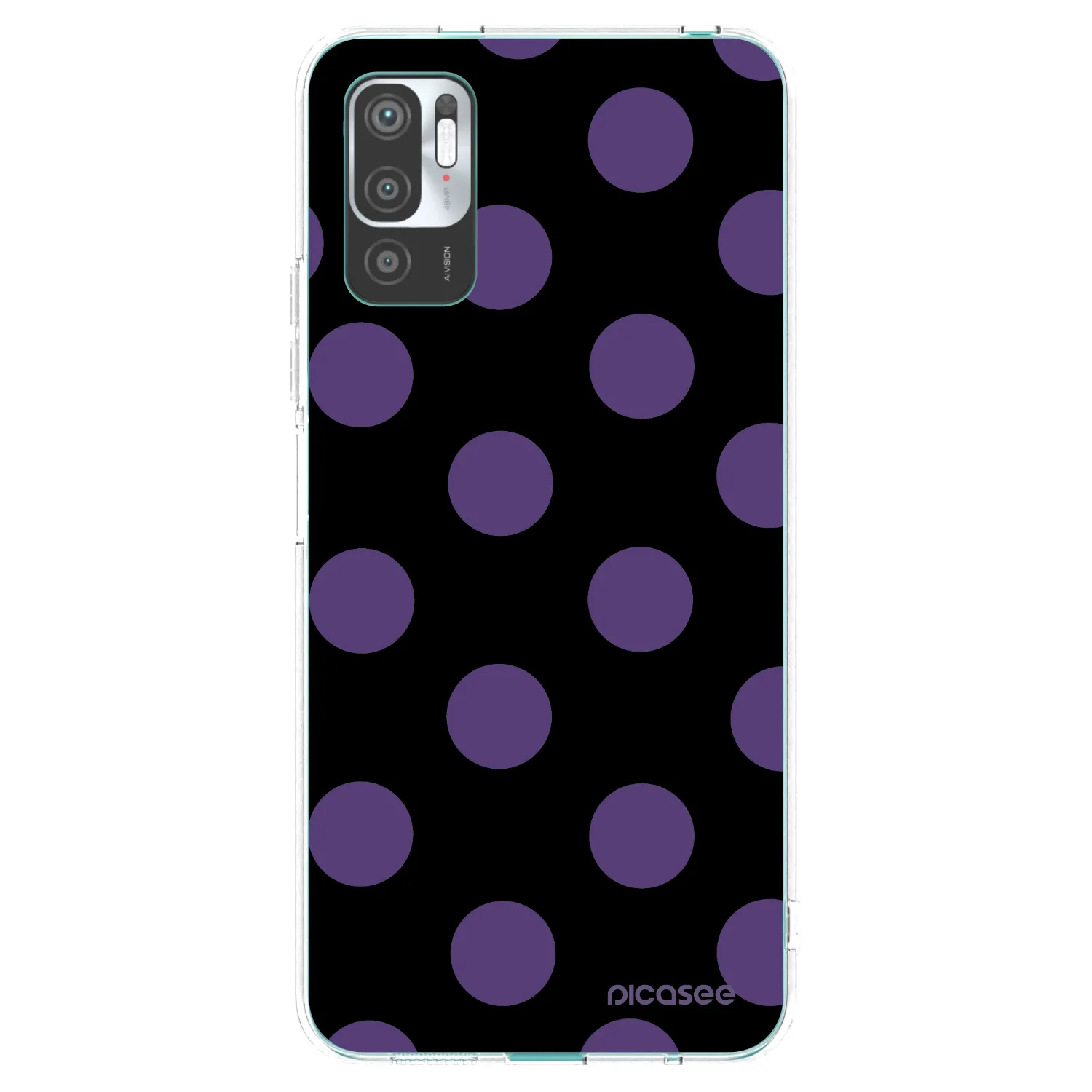 Picasee silikonska prozirna maskica za Xiaomi Redmi Note 10 5G - Big flickers