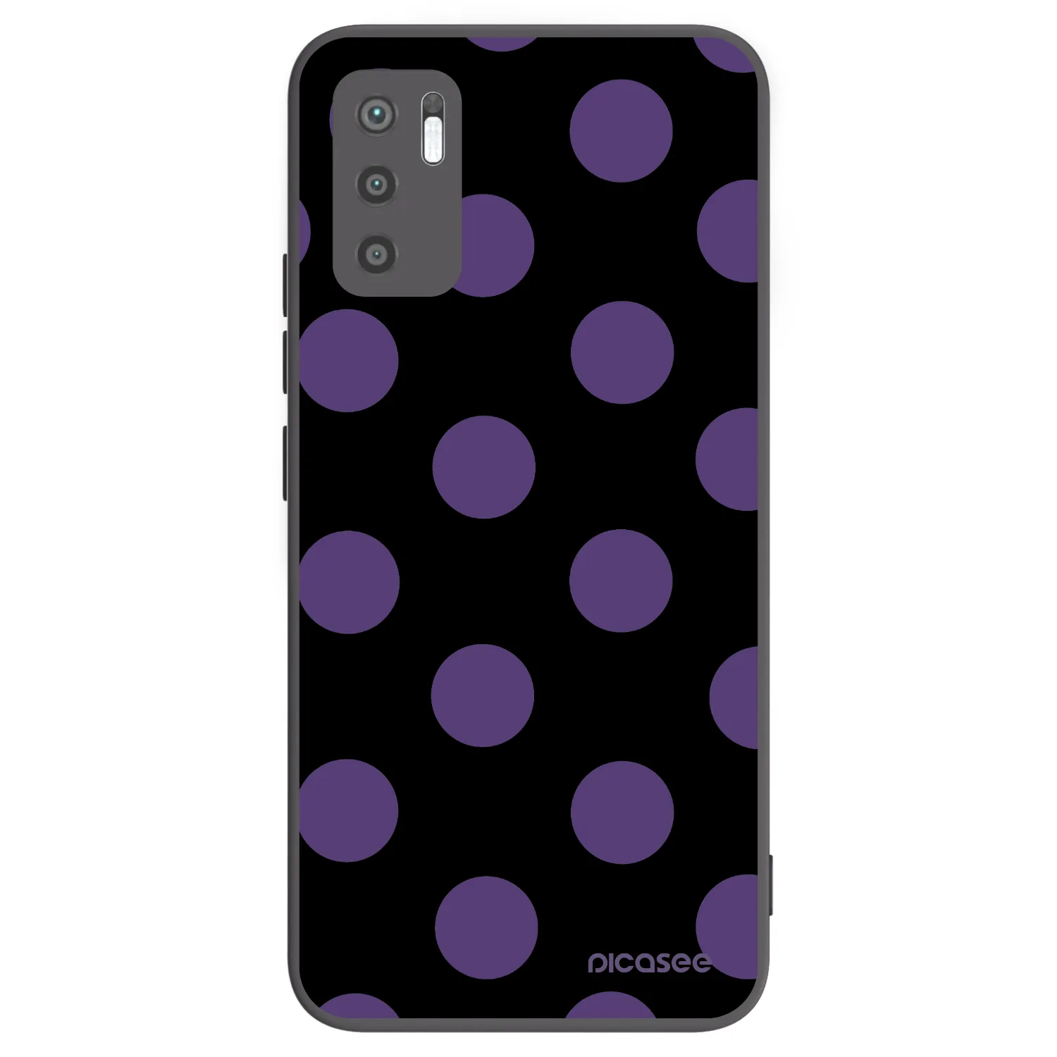 Picasee crna silikonska maskica za Xiaomi Redmi Note 10 5G - Big flickers