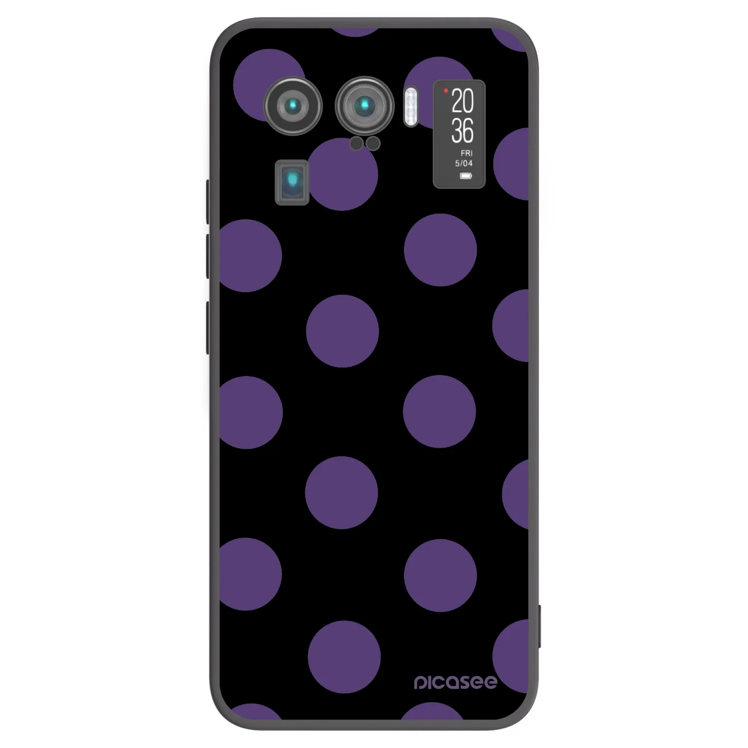 Picasee crna silikonska maskica za Xiaomi Mi 11 Ultra - Big flickers