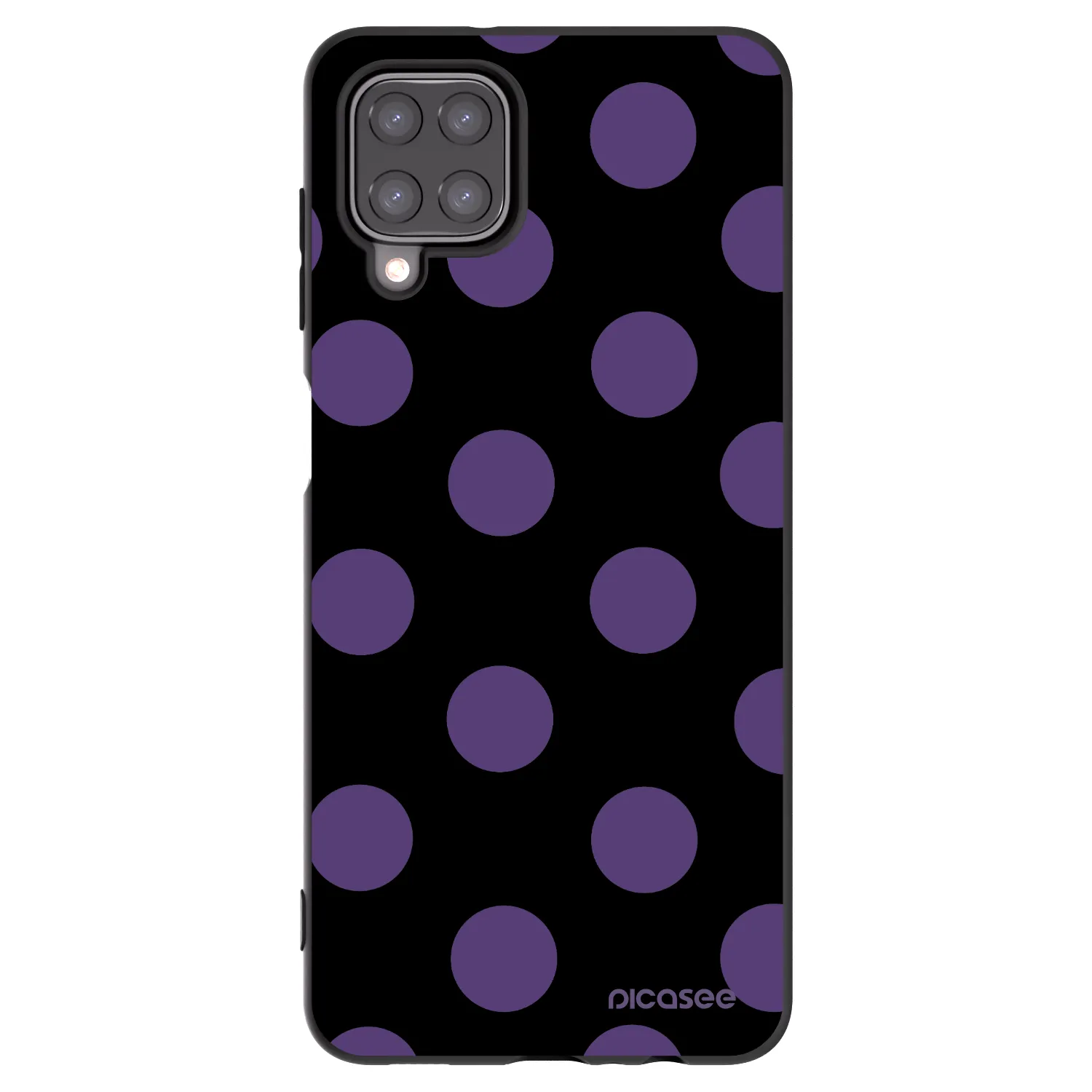 Picasee crna silikonska maskica za Samsung Galaxy M12 M127F - Big flickers